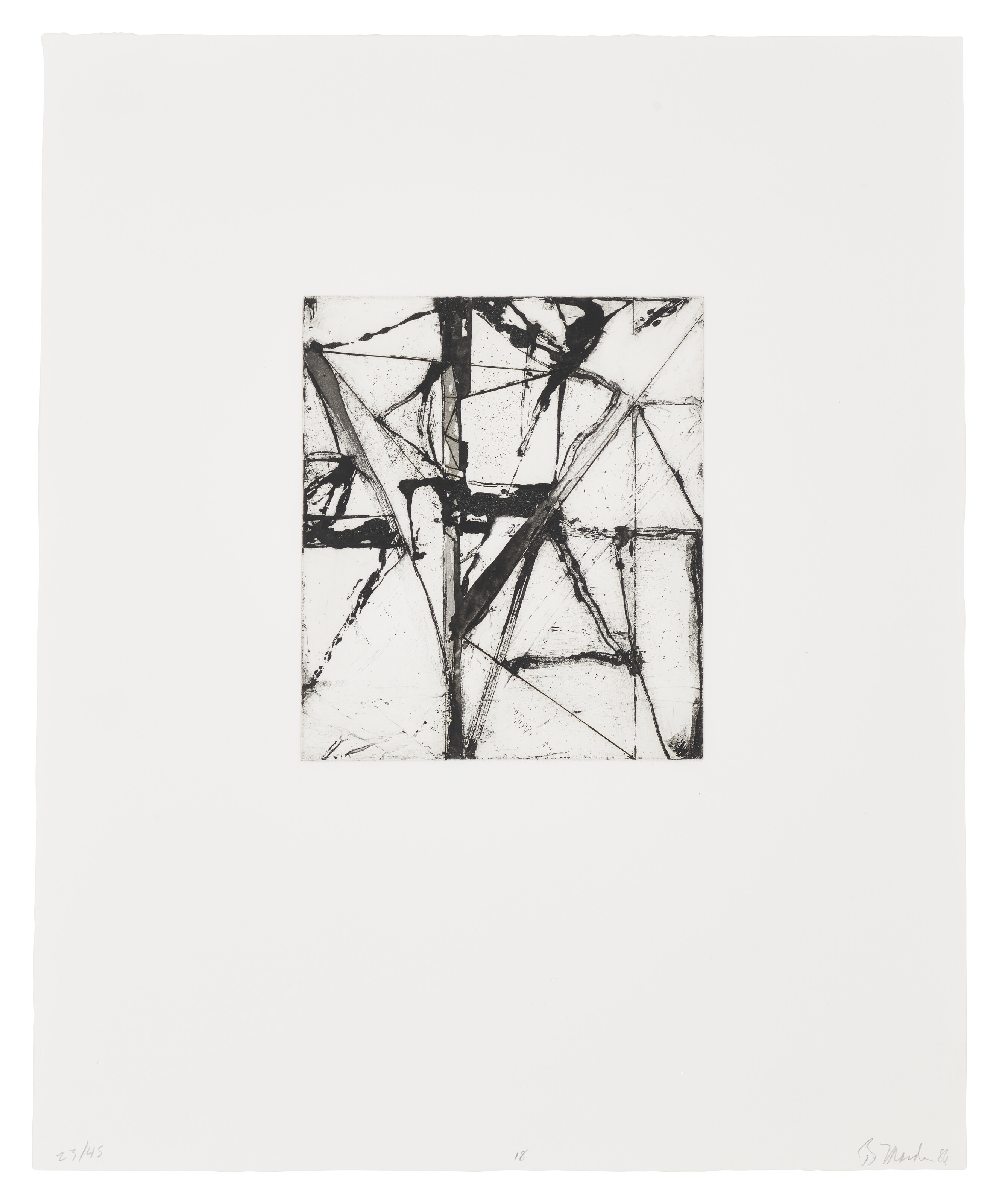 Brice Marden — Гравюры для Рексрота : четыре оттиска, изображение 4