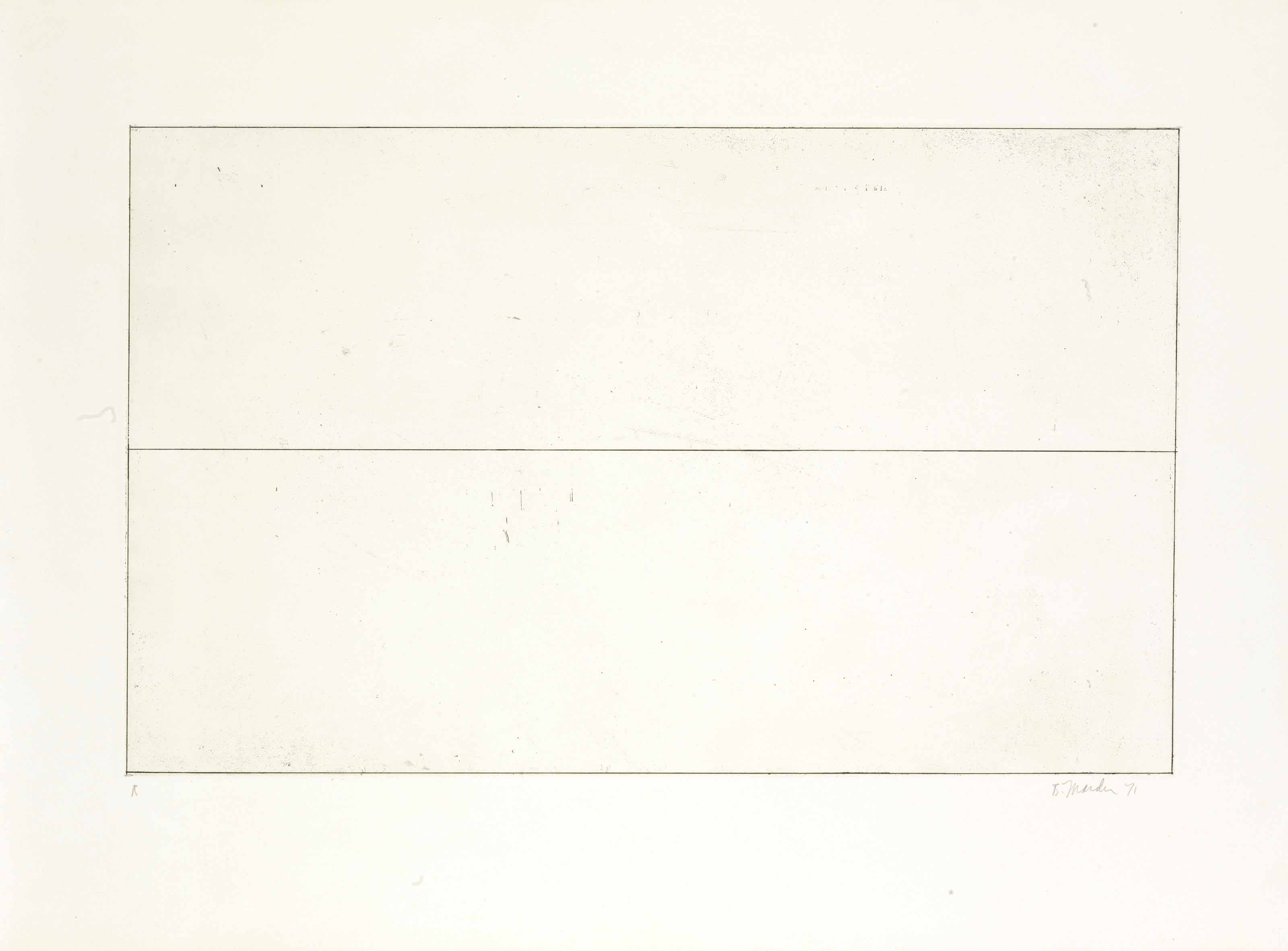 Brice Marden — Десять дней: один отпечаток