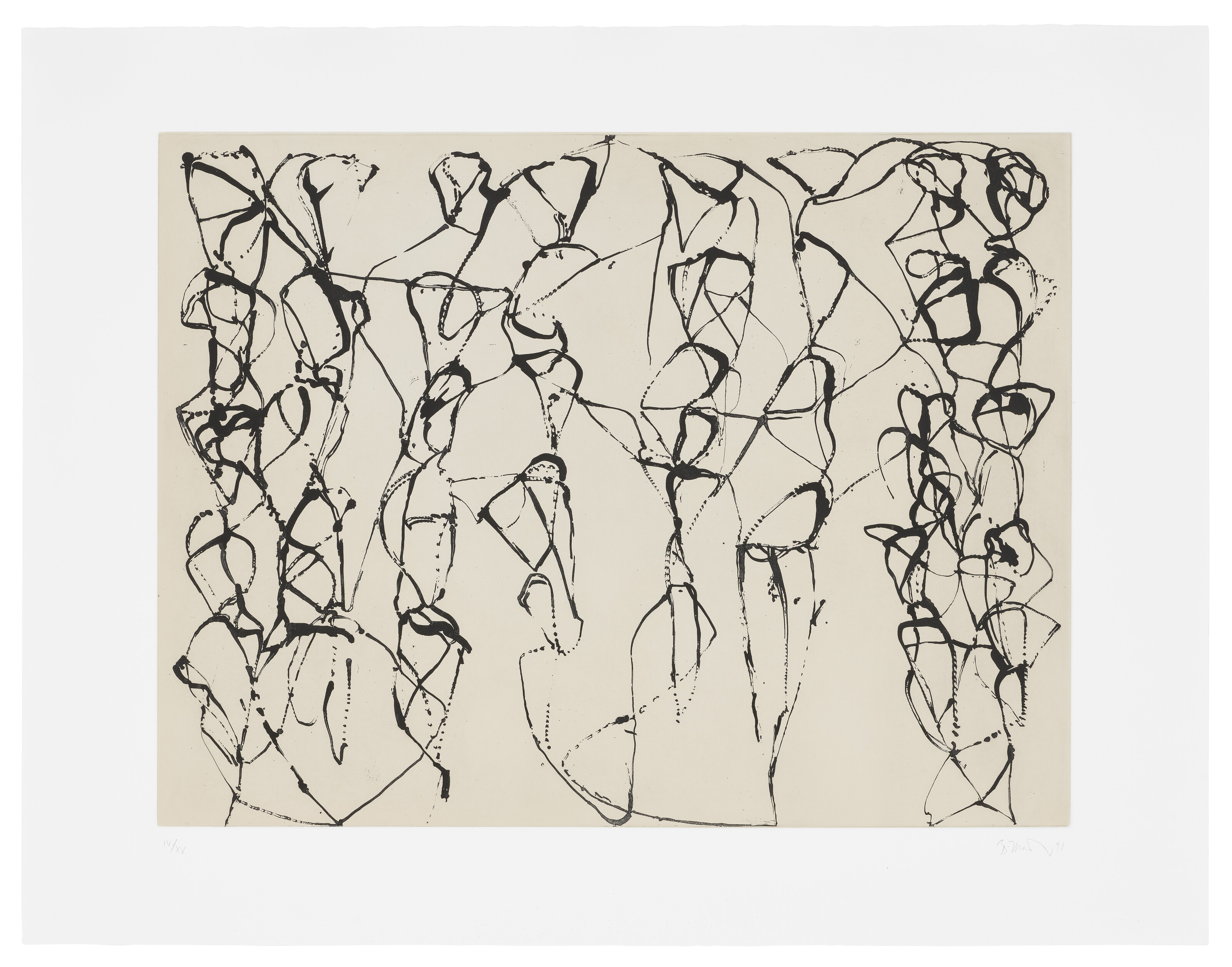 Brice Marden — 6, из серии "Холодная гора", "Изучение дзен"