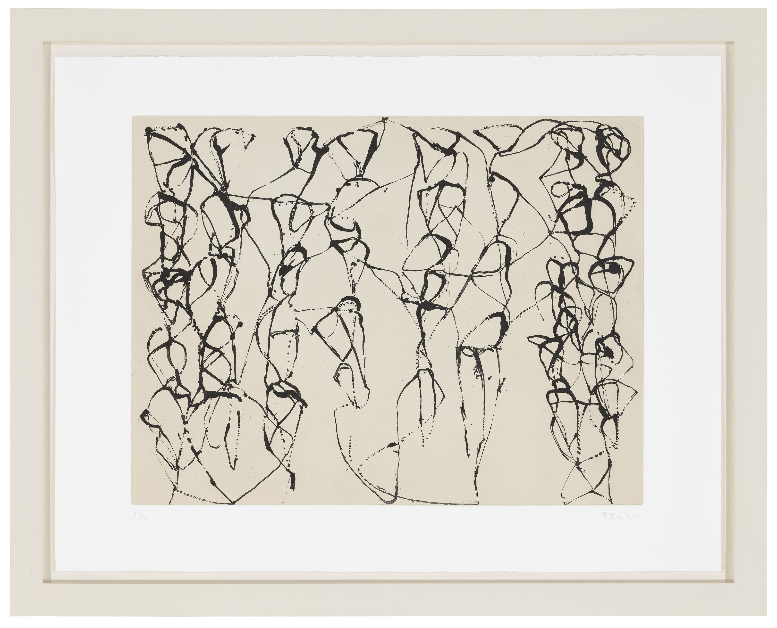 Brice Marden — 6, из серии "Холодная гора", "Изучение дзен", изображение 2