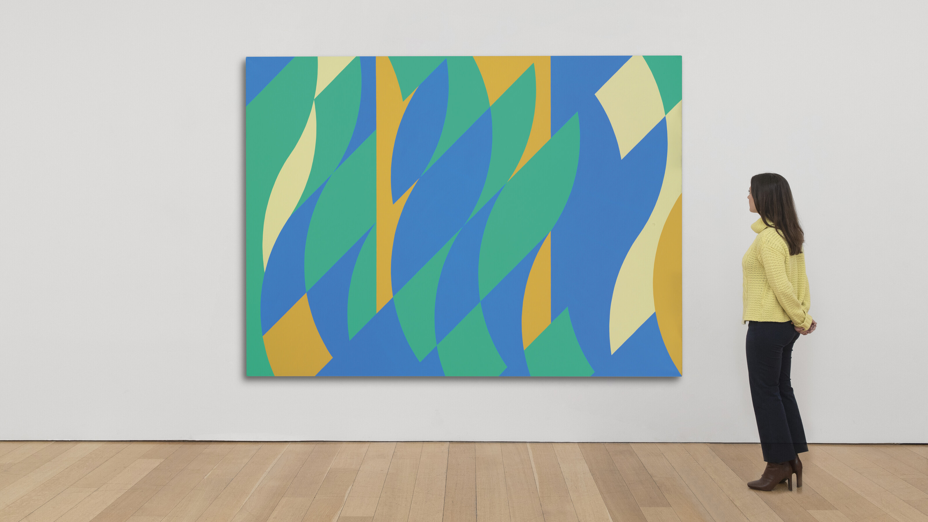 Bridget Riley — Картина с двумя вертикалями 3, изображение 3