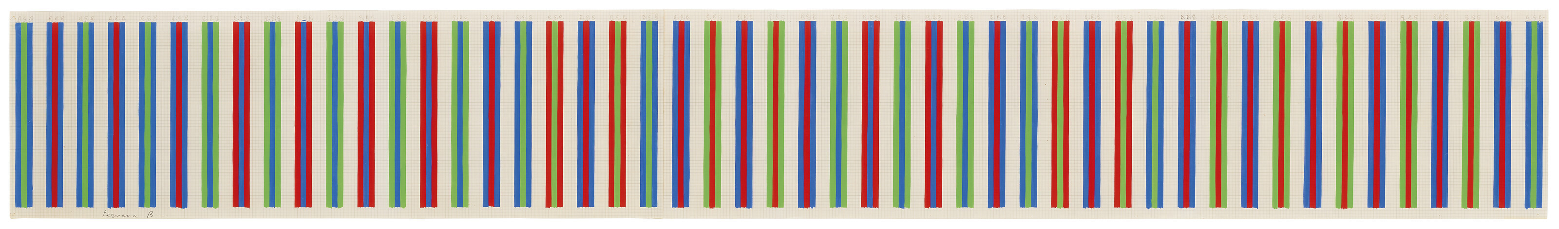 Bridget Riley — Последовательность В - Исследование для "Paean", изображение 1