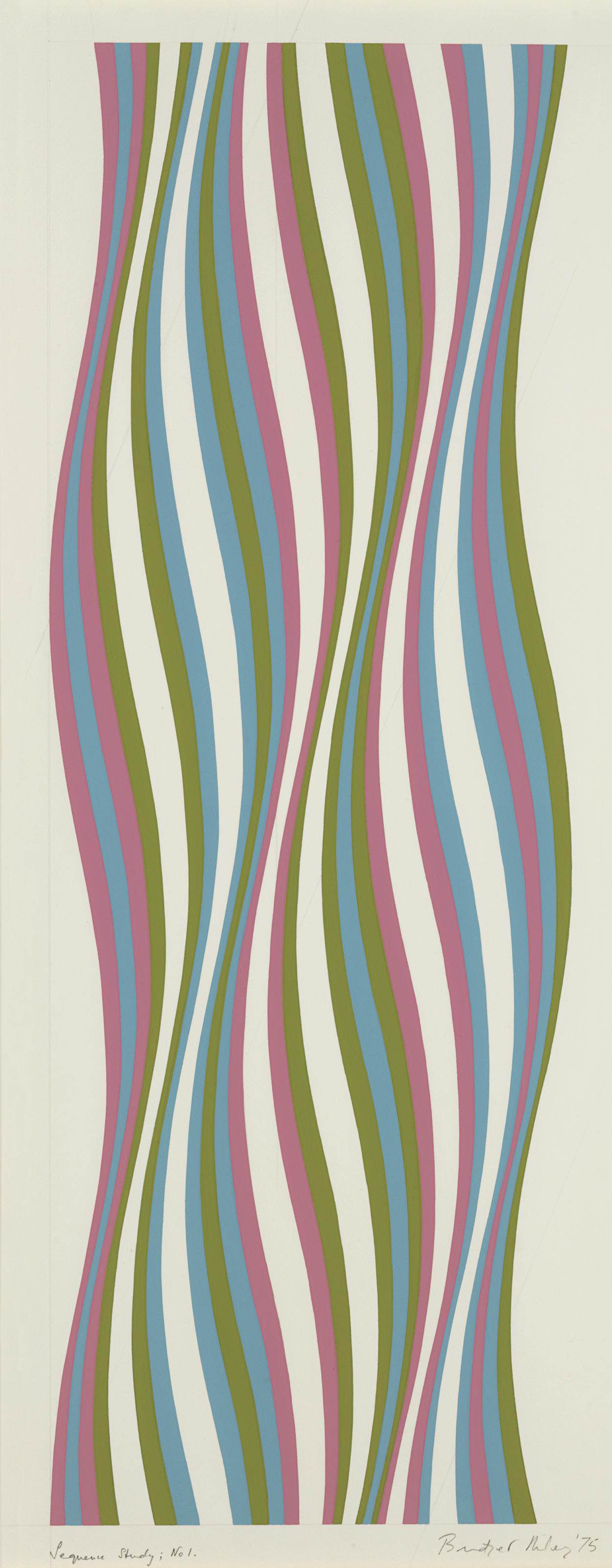 Bridget Riley — Исследование последовательности; № 1