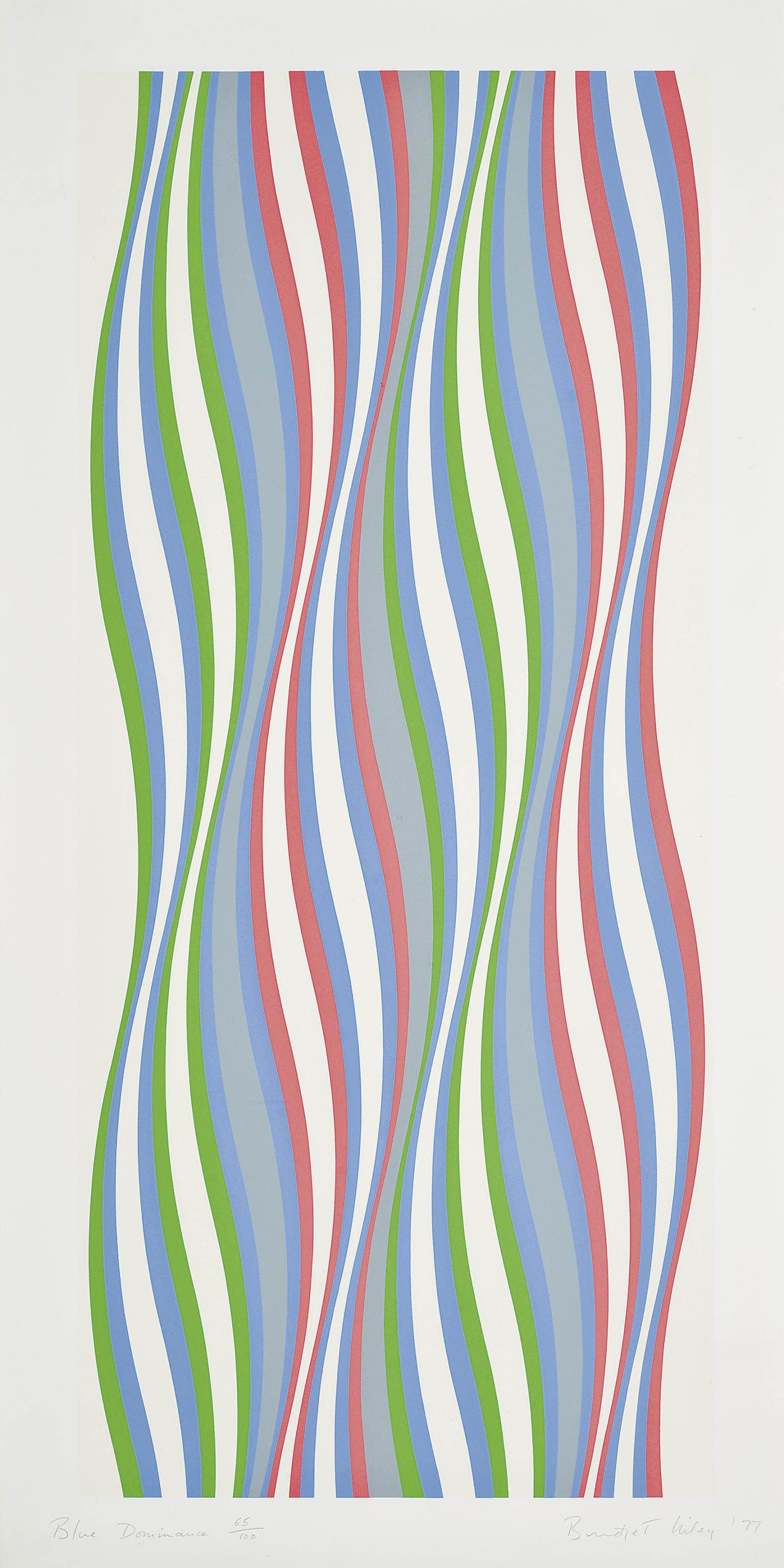 Bridget Riley — Доминирование синего (S. 23)