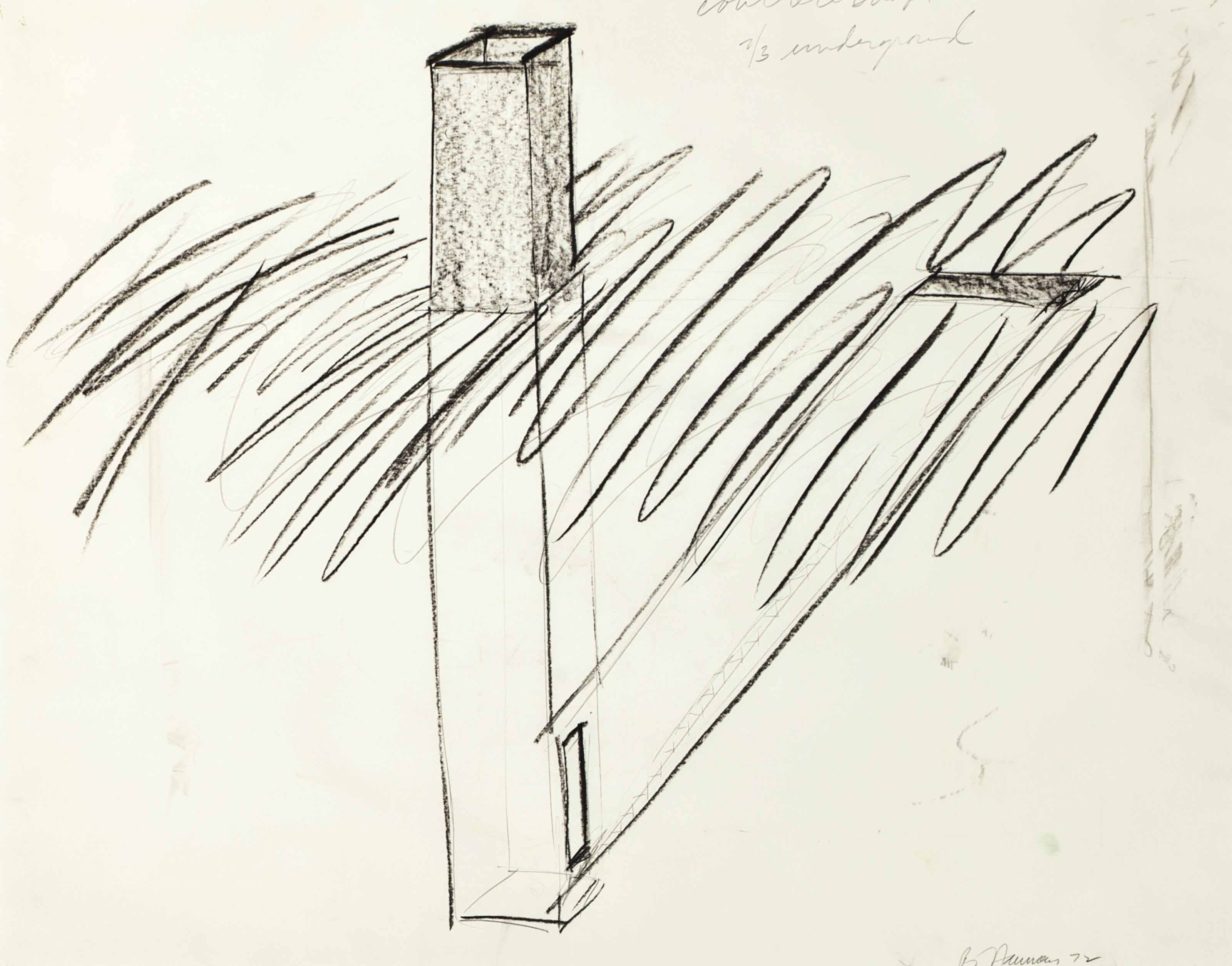 Bruce Nauman — Бетонная шахта на 2/3 под землей