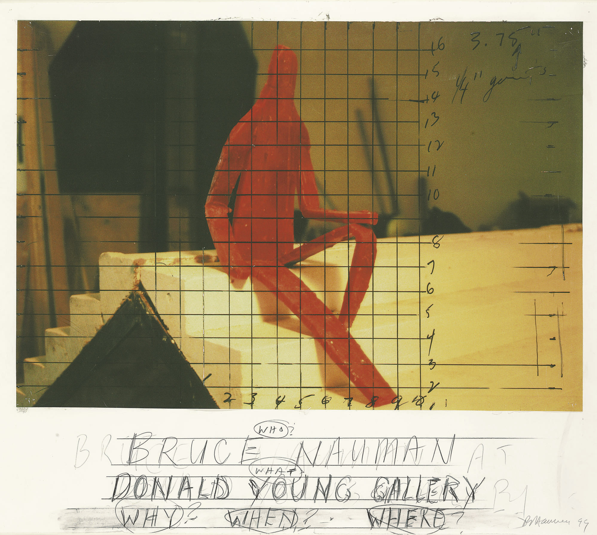 Bruce Nauman — Без названия (макет для постера)