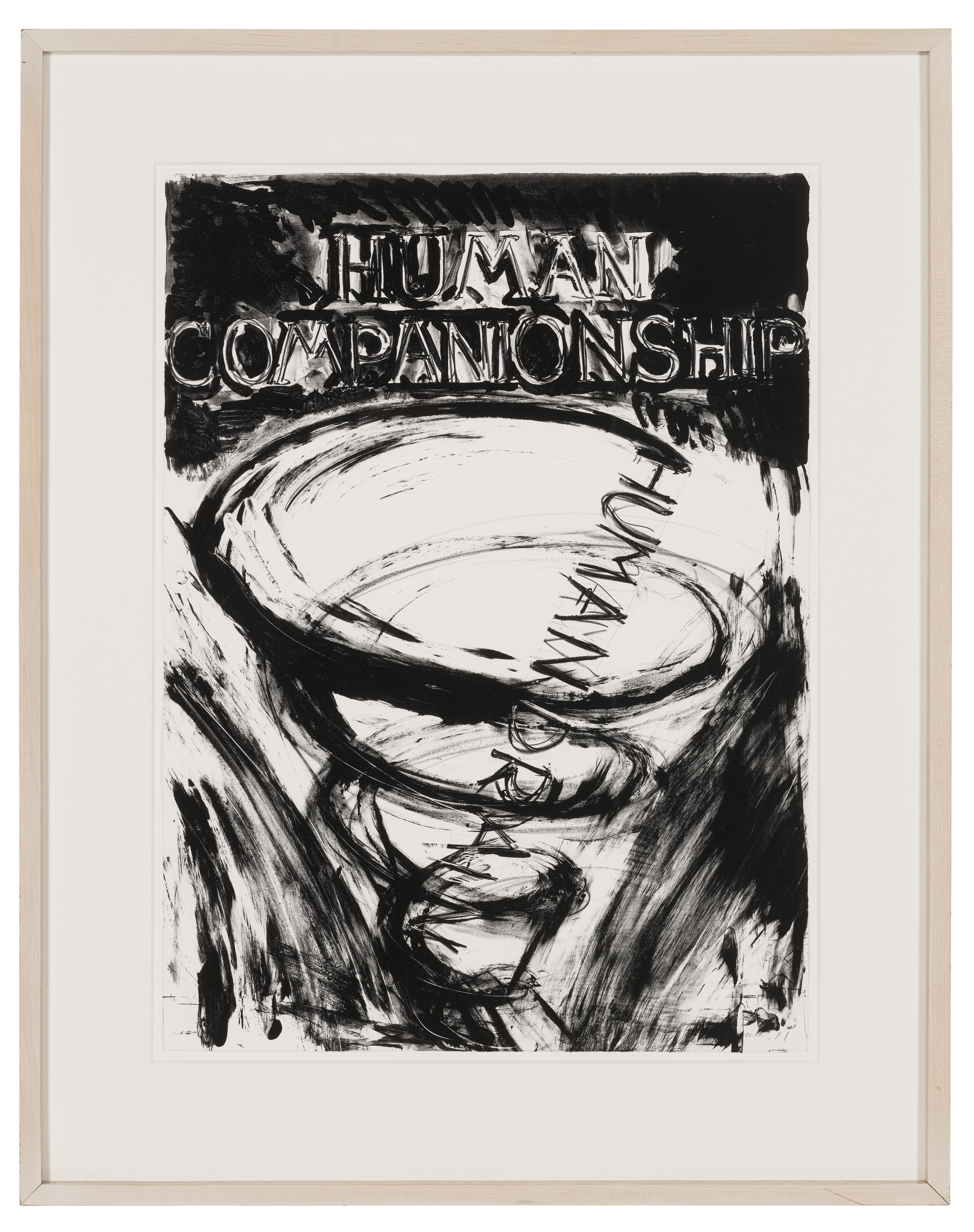 Bruce Nauman — "Человеческое общение", "Утечка человеческих ресурсов" из восьми литографий в пользу Фонда современного исполнительского искусства, Inc., изображение 2