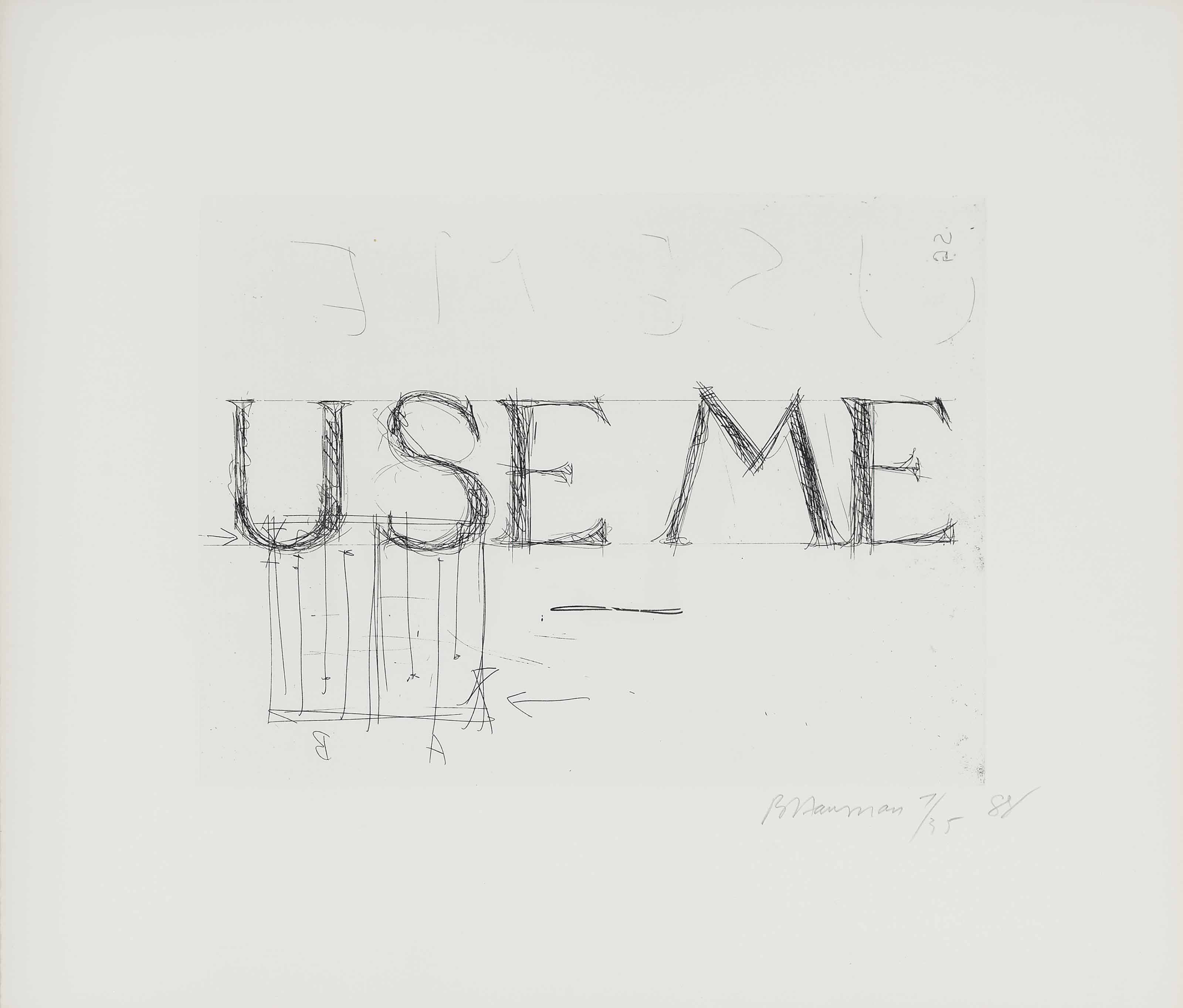 Bruce Nauman — Используй меня (Кордес 59)
