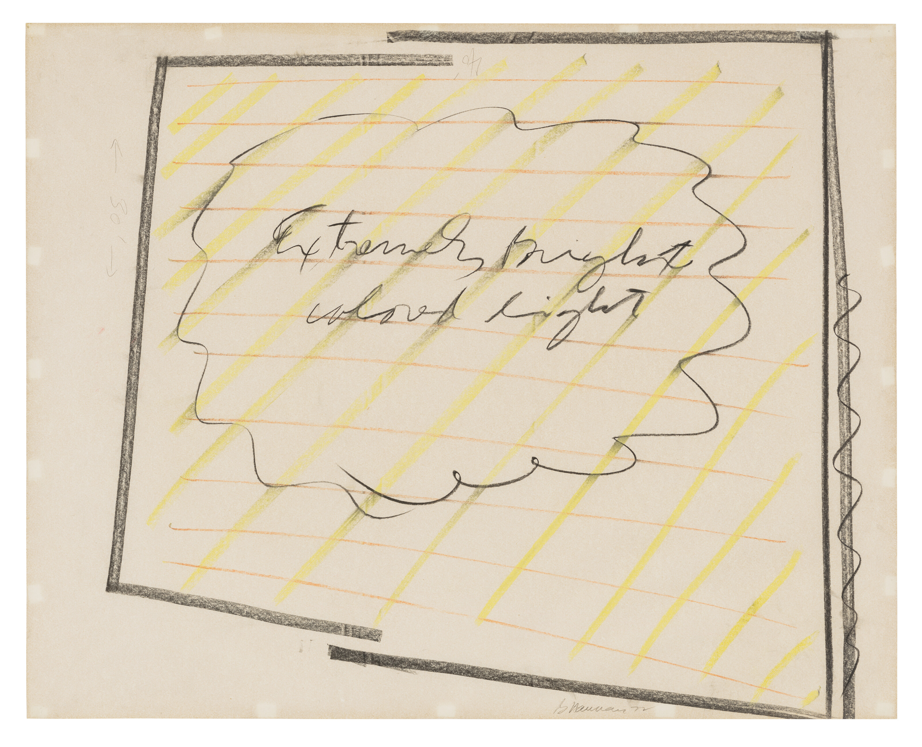 Bruce Nauman — Чрезвычайно яркий цветной свет