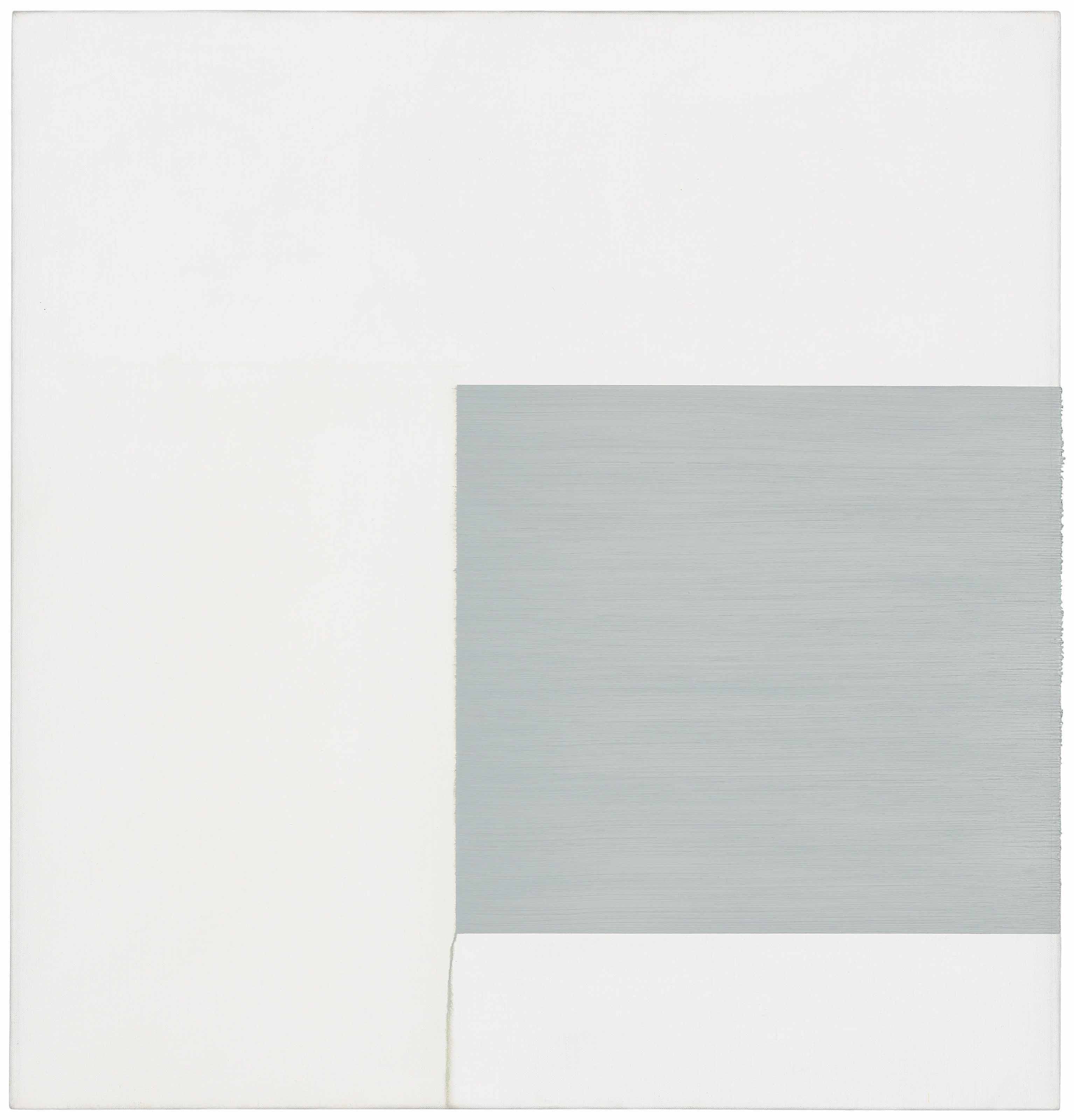 Callum Innes — Открытая роспись, Светло-серое на белом