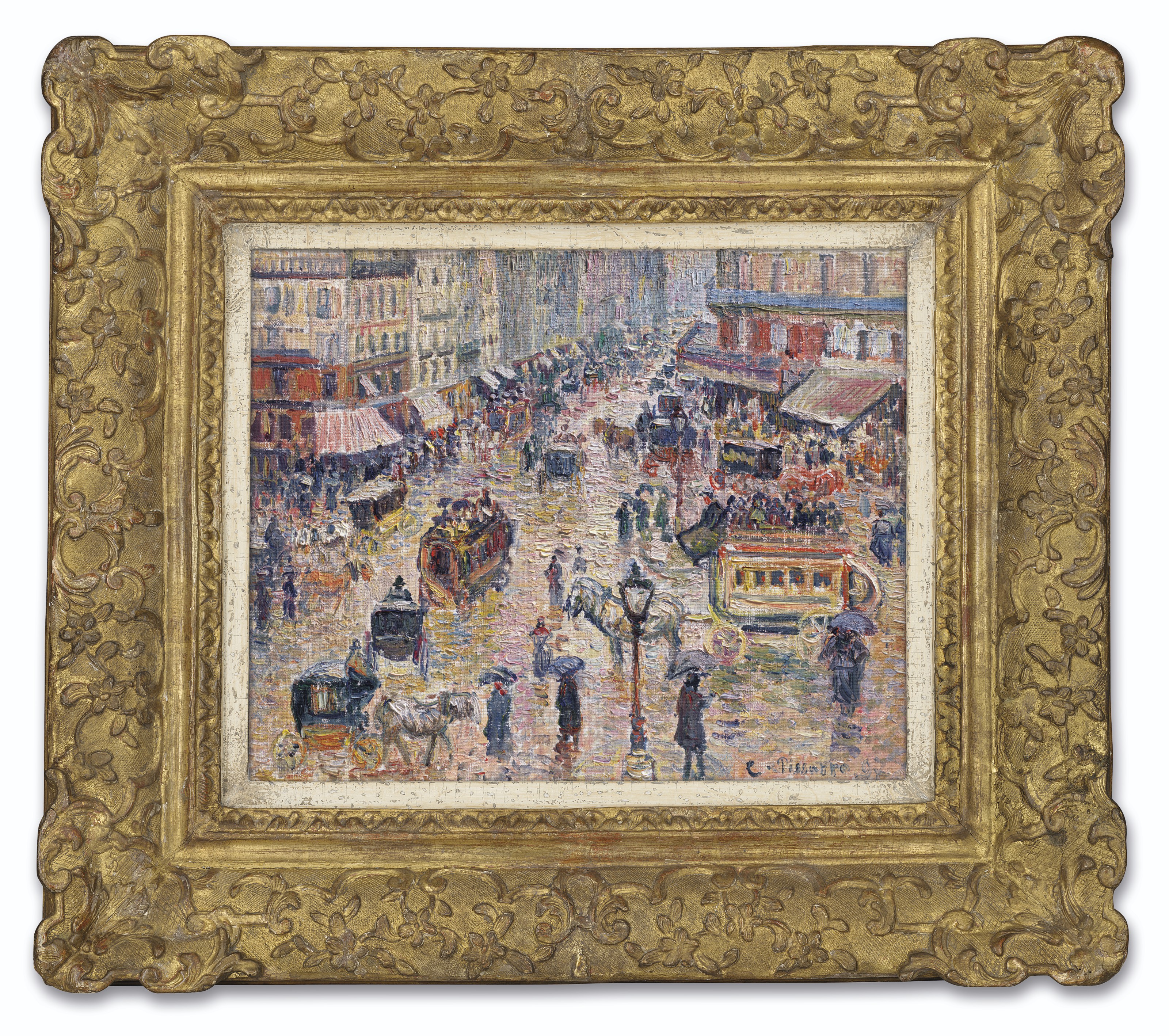 Camille Pissarro — Площадь Гавра, эффект плюи, изображение 2