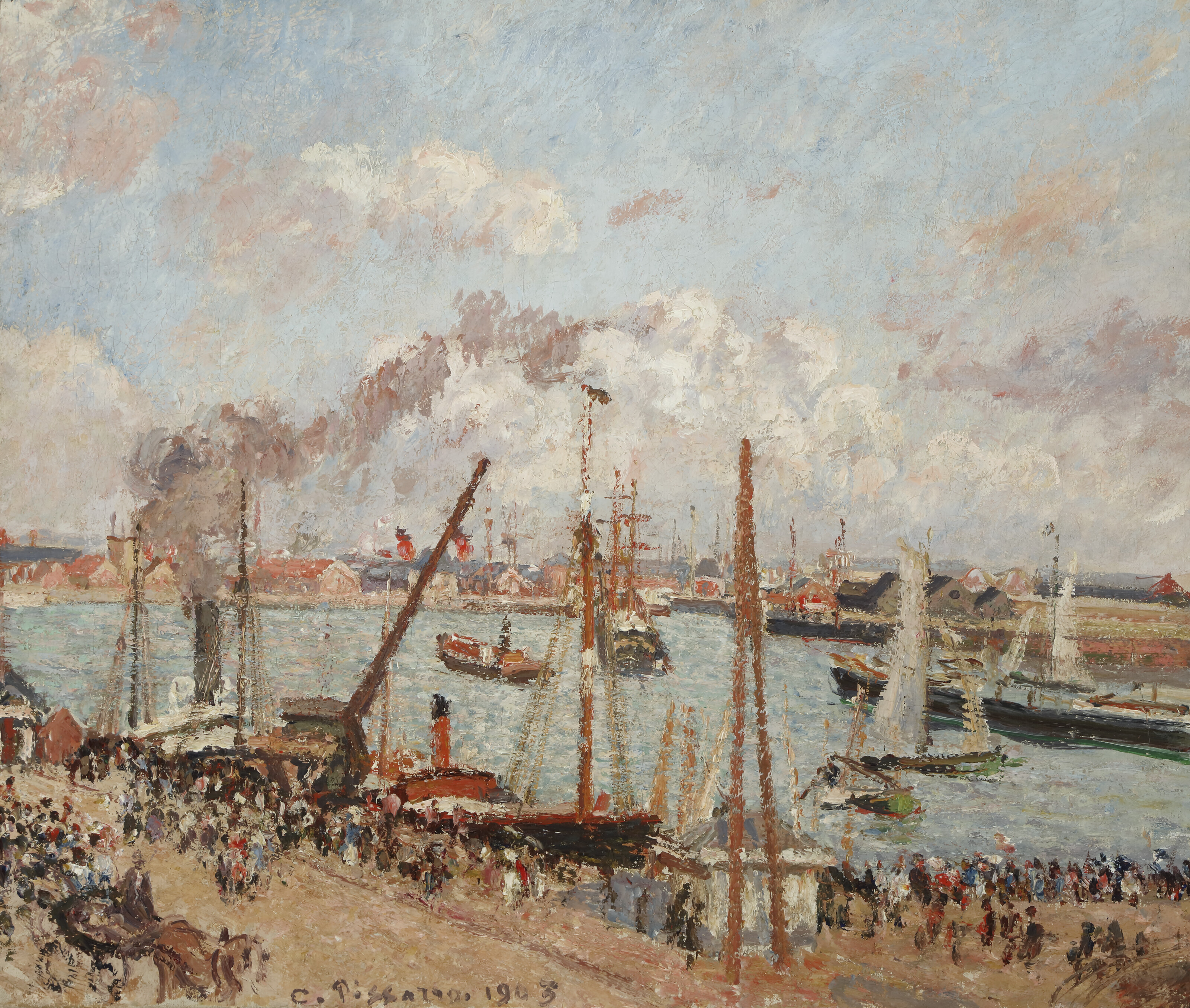Camille Pissarro — "Анс-де-Лоцман", апрель и середина сентября, температура в Анс-Лоцмане , Гавр, изображение 1