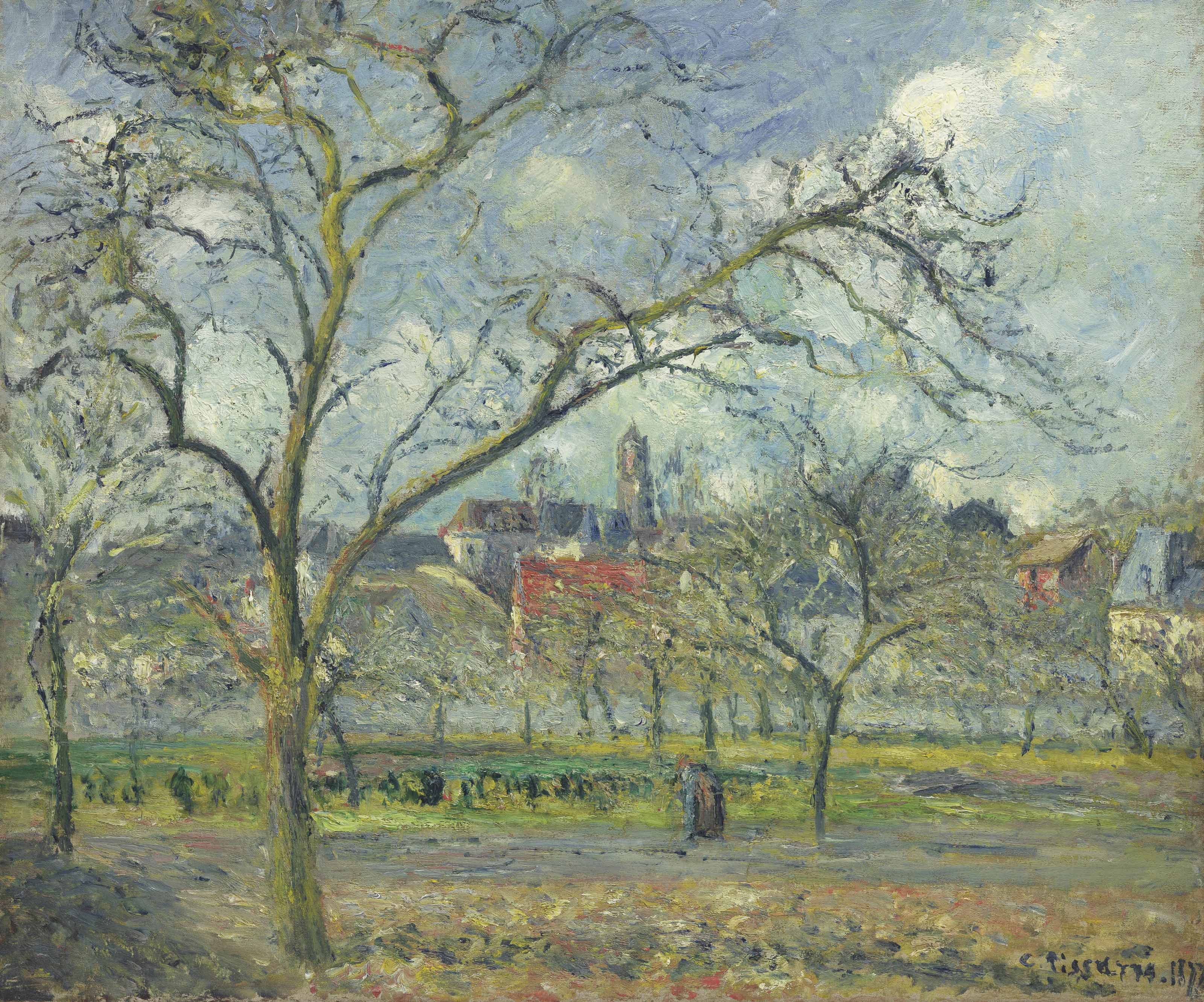 Camille Pissarro — Церковь Святого Уана-Омона в Хивере