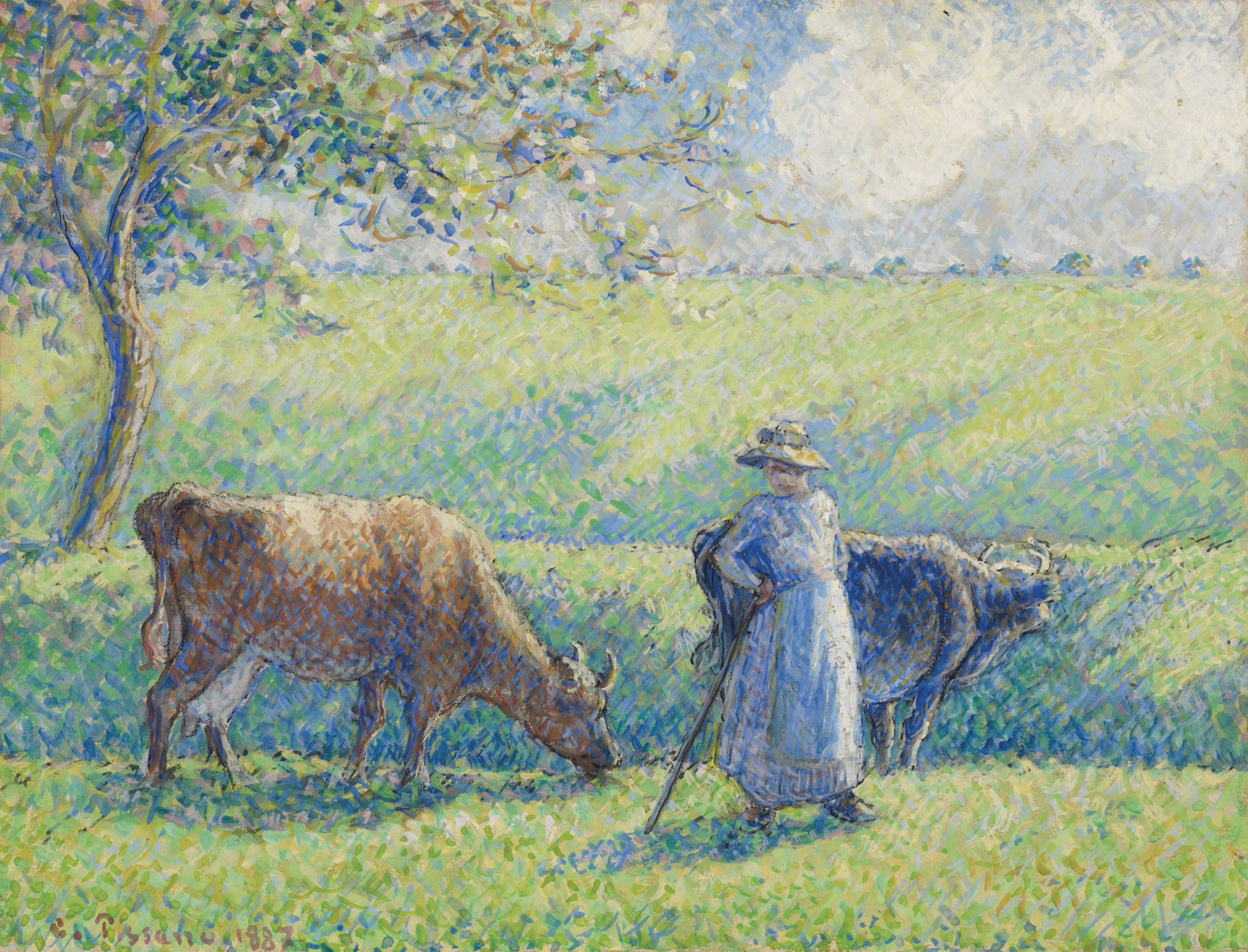 Camille Pissarro — Пейсанн гардант из ваших, изображение 1