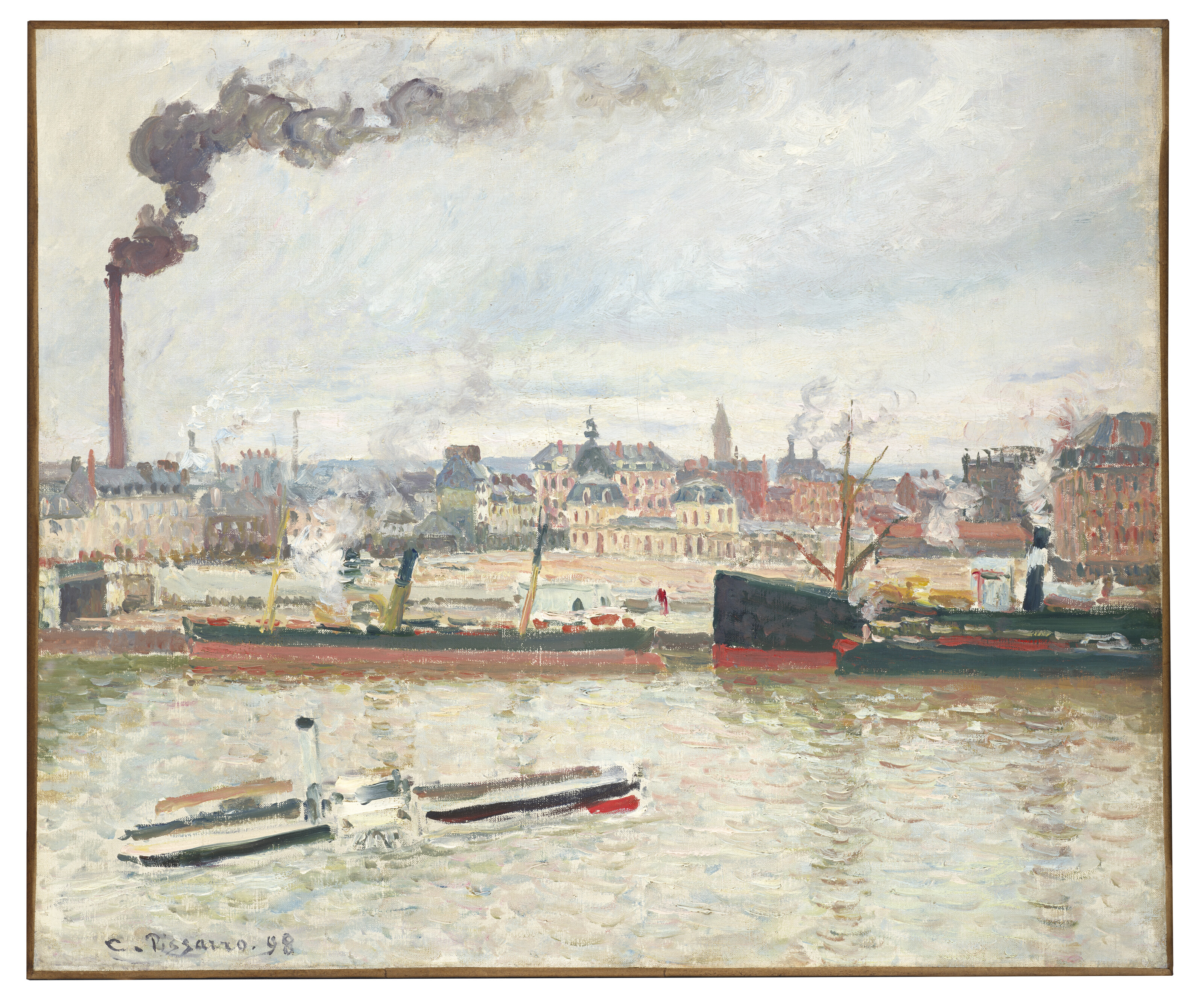 Camille Pissarro — Улица на Орлеанском вокзале, Сен-Север, Руан, изображение 2