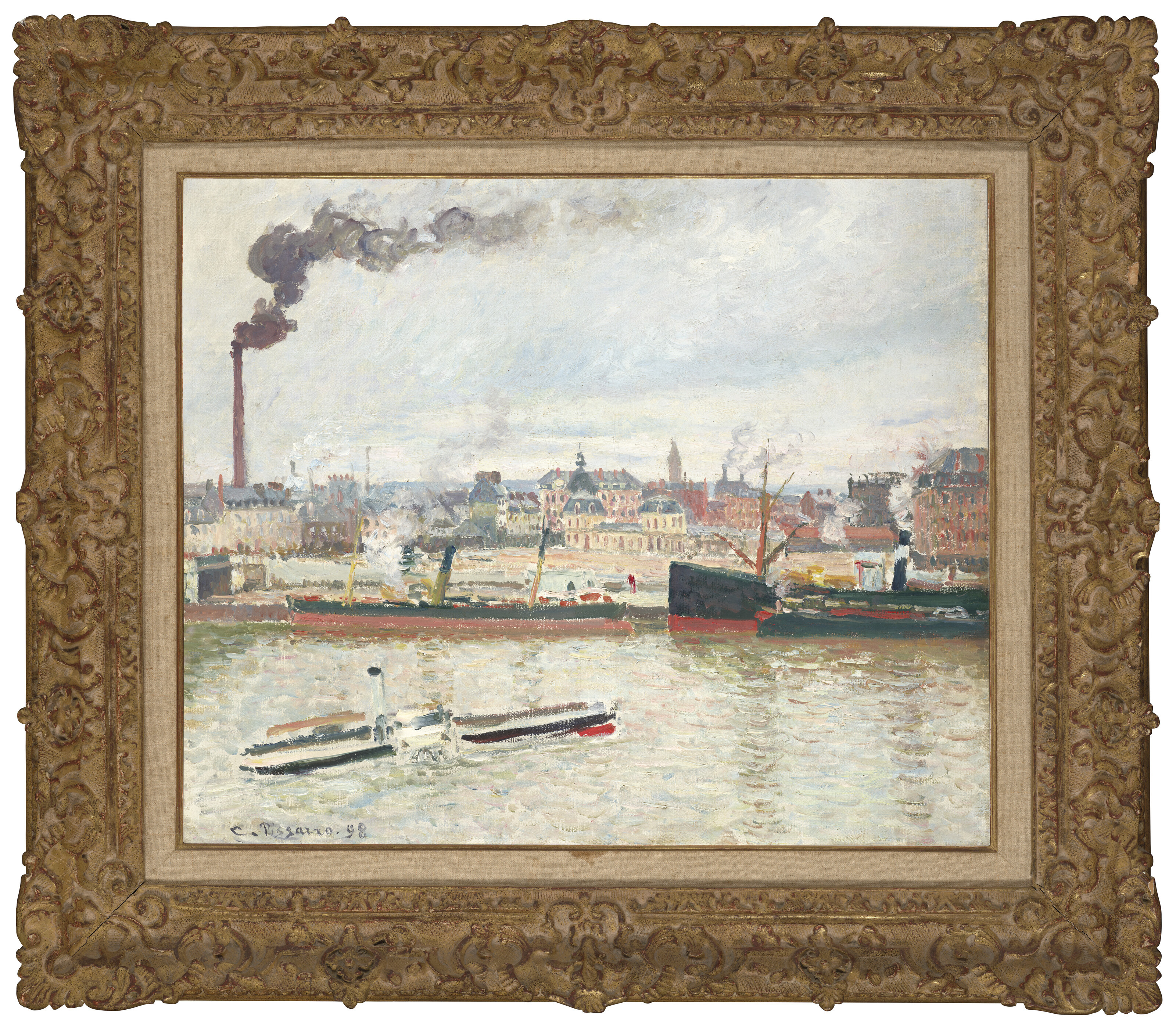 Camille Pissarro — Улица на Орлеанском вокзале, Сен-Север, Руан, изображение 4