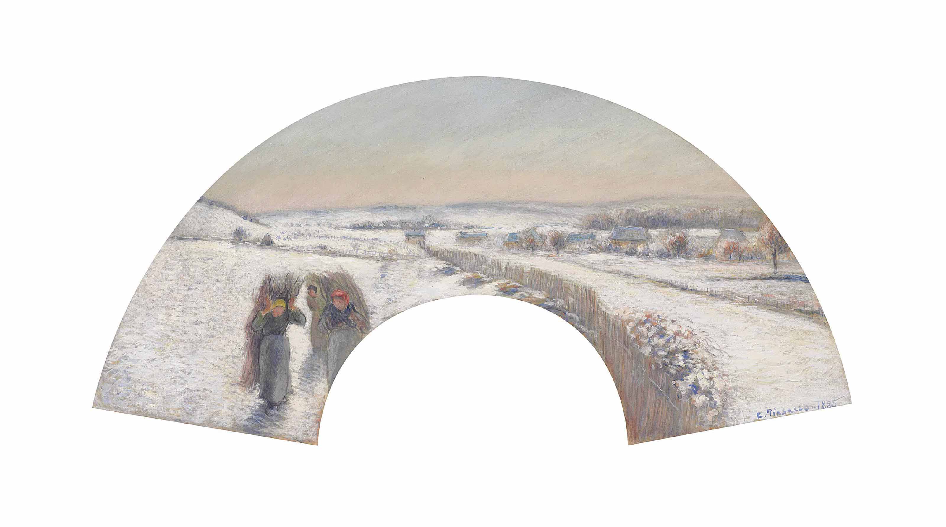 Camille Pissarro — Сборщики хвороста, эффект соседства