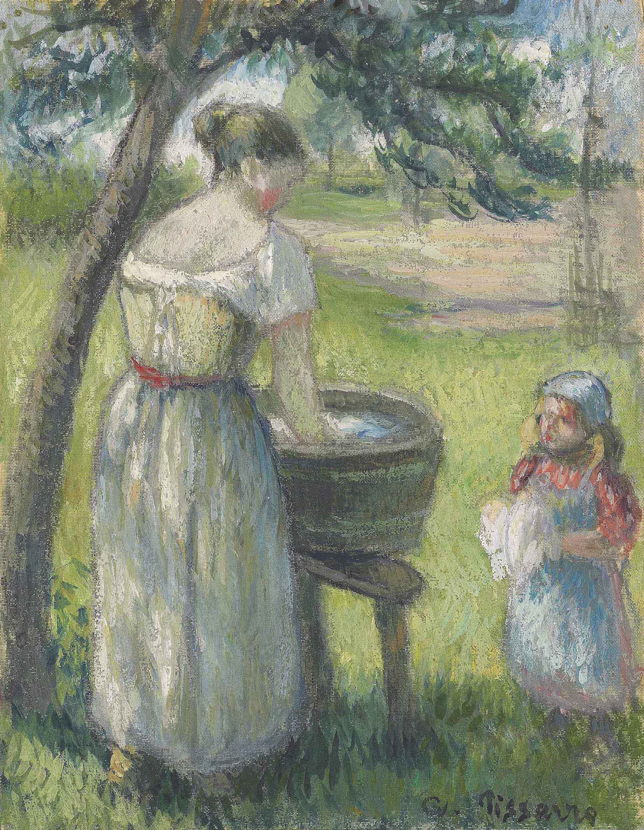 Camille Pissarro — Очаровательная женщина с улицы, настоящая красавица