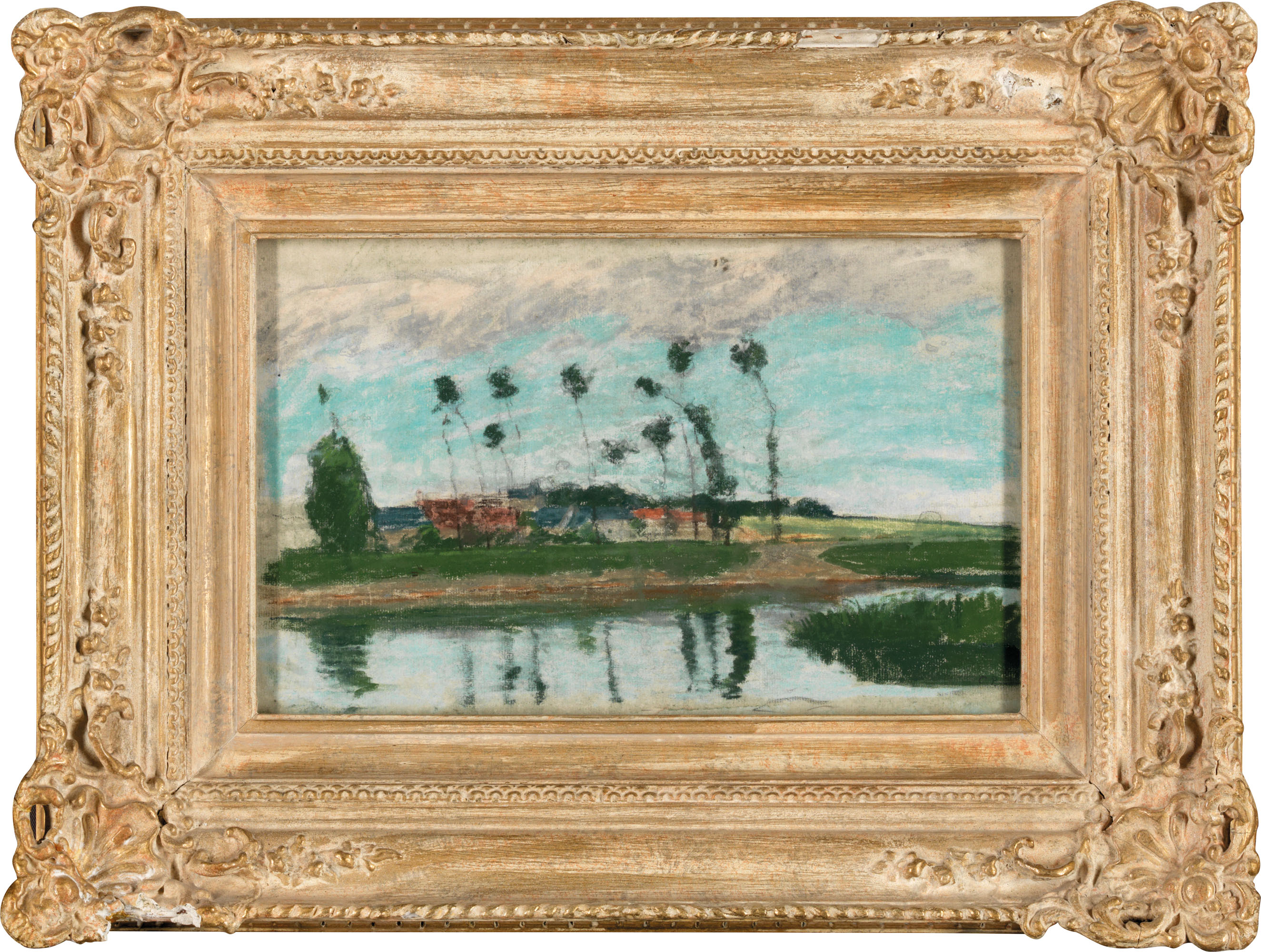 Camille Pissarro — Деревня на границе двух стран, изображение 2