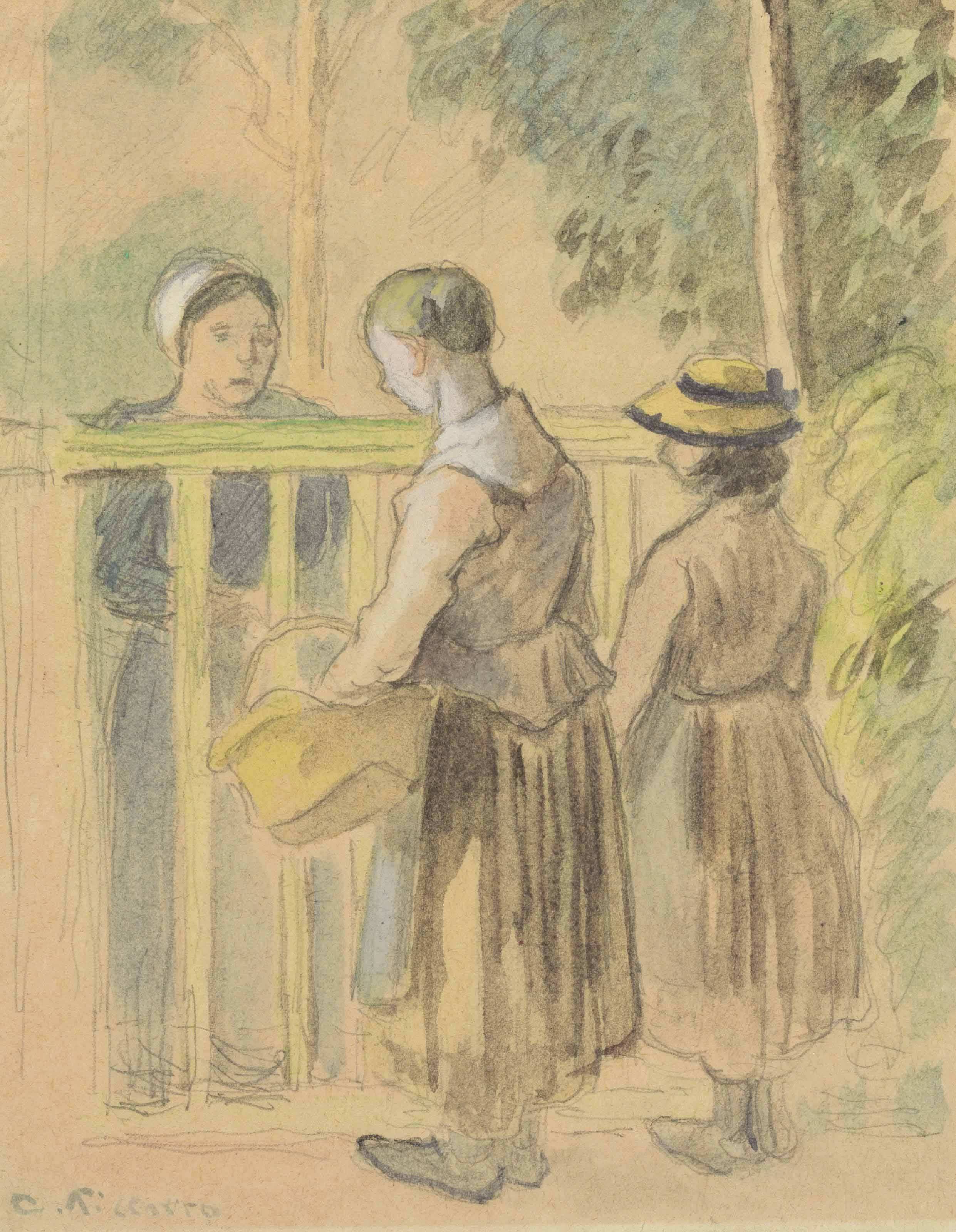 Camille Pissarro — Мендиантес