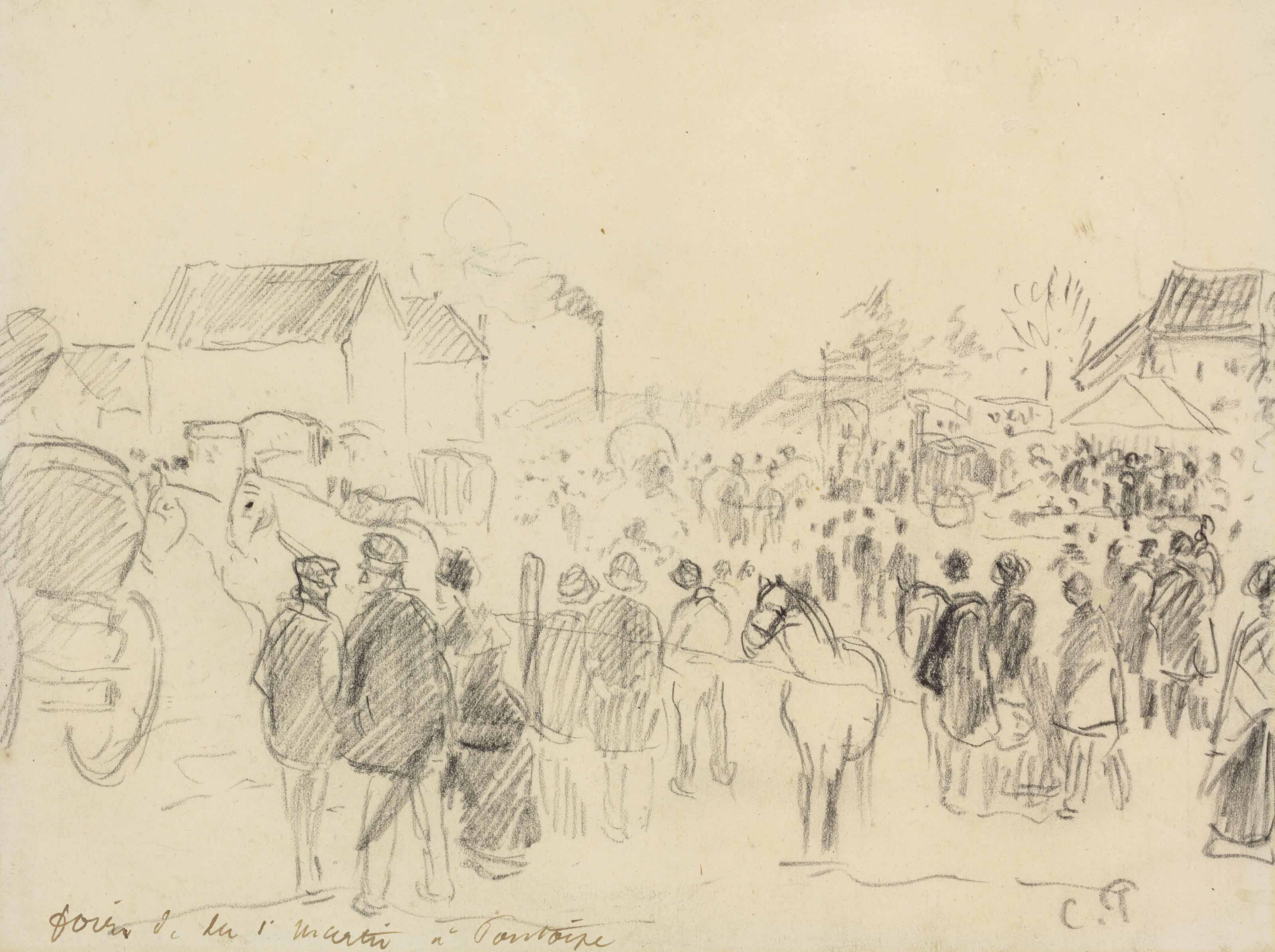 Camille Pissarro — Улица Сен-Мартен в Понтуазе