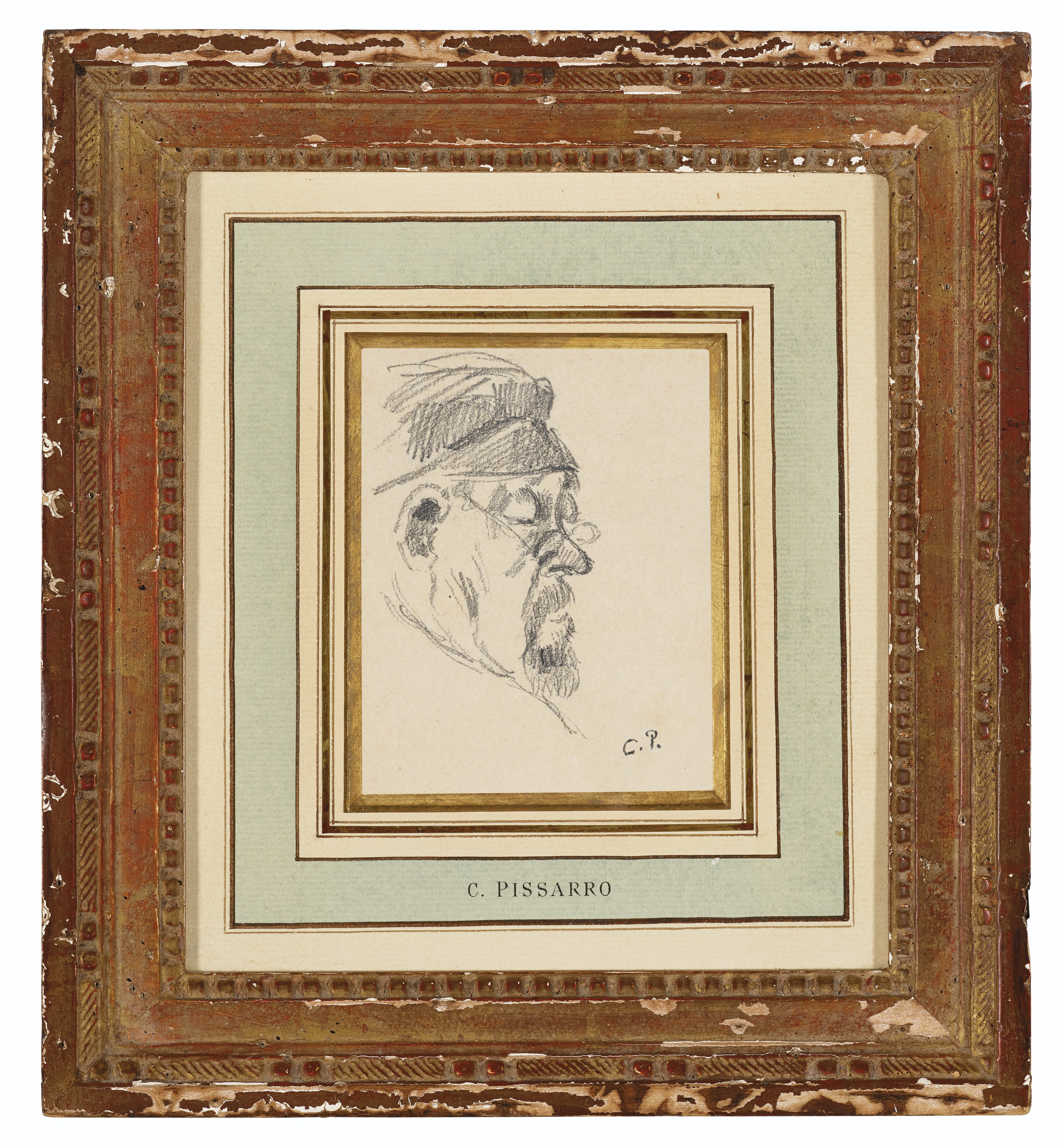 Camille Pissarro — Человек во главе ( спереди ); Этюд ( сзади ), изображение 3