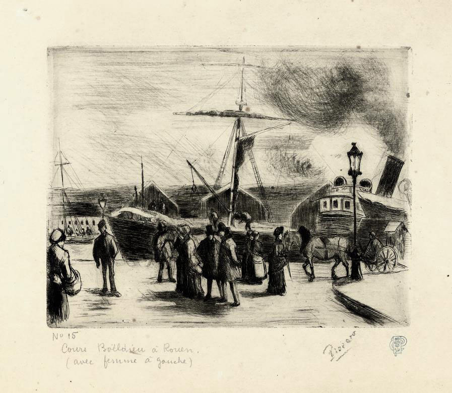 Camille Pissarro — Поле Буельдье в Руане (Дельтейль, 46)