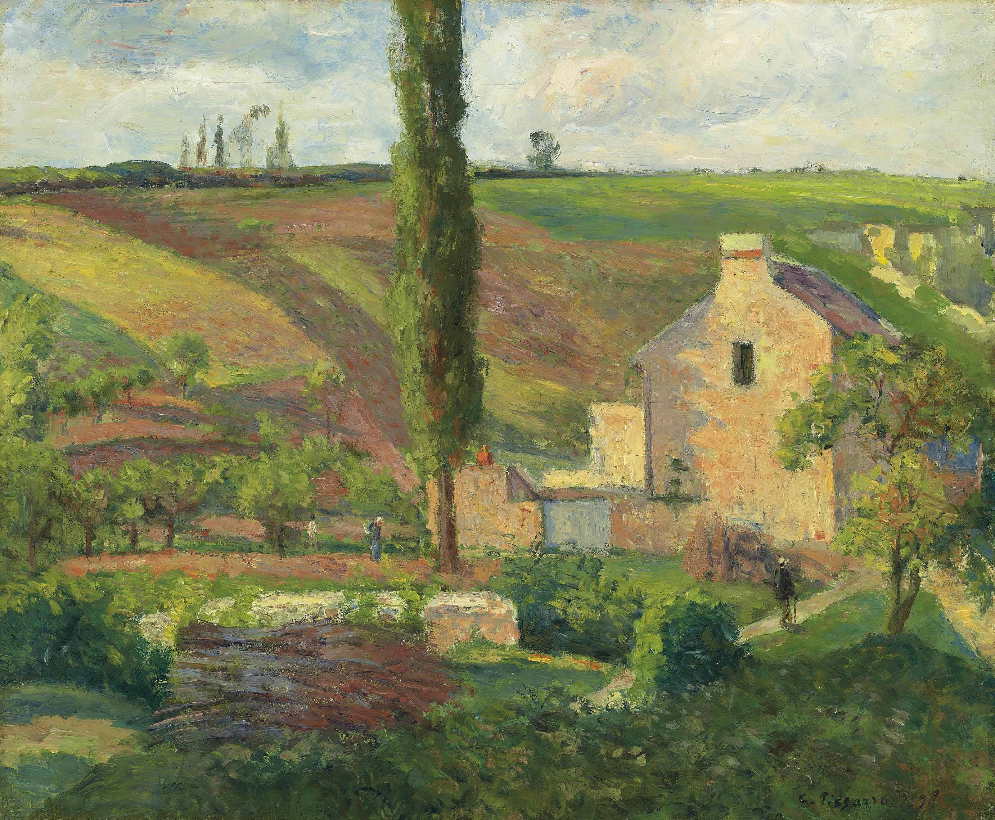 Camille Pissarro — Кот-де-Матюрин в Эрмитаже, Понтуаз