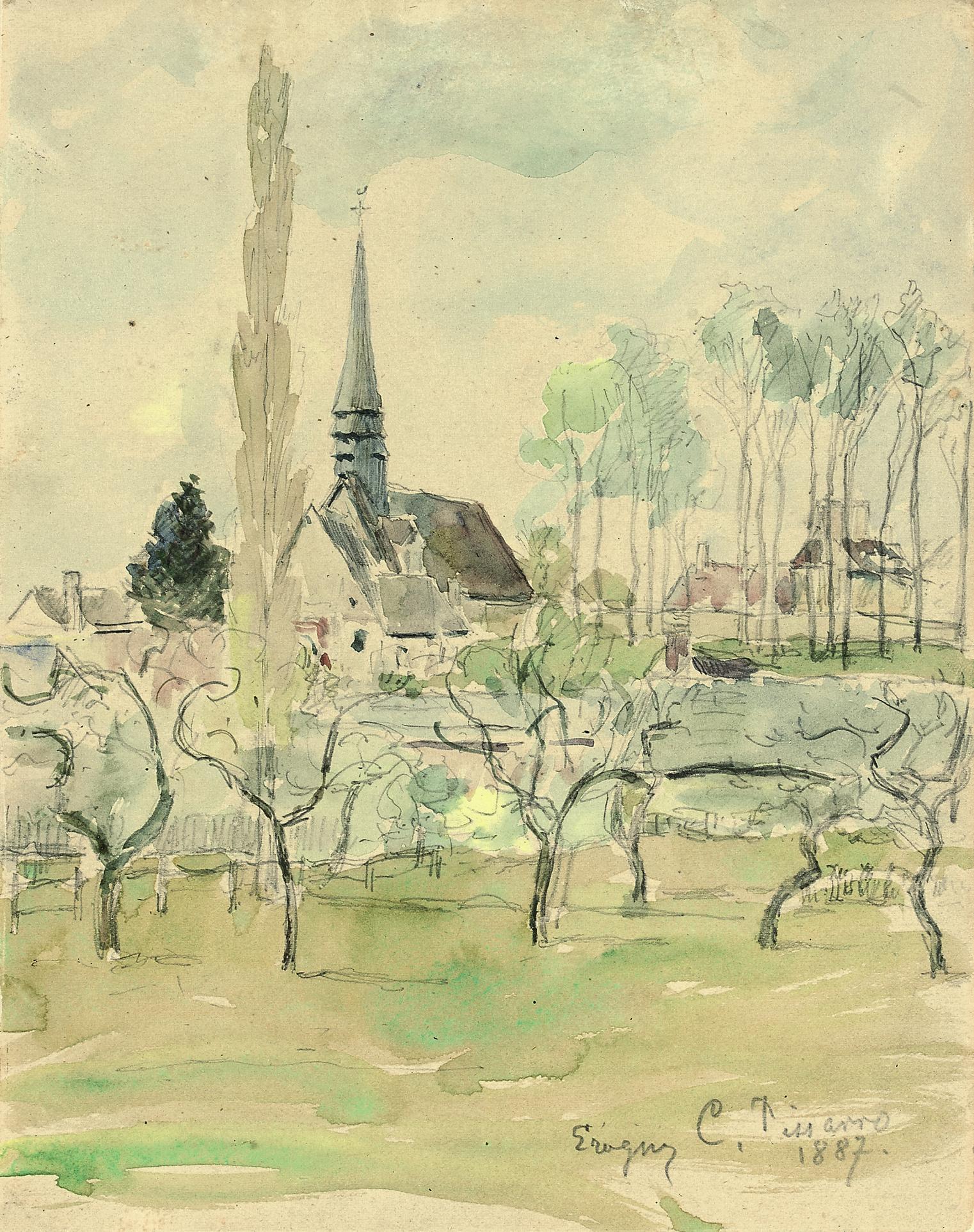 Camille Pissarro — Елизавета д'Эраньи