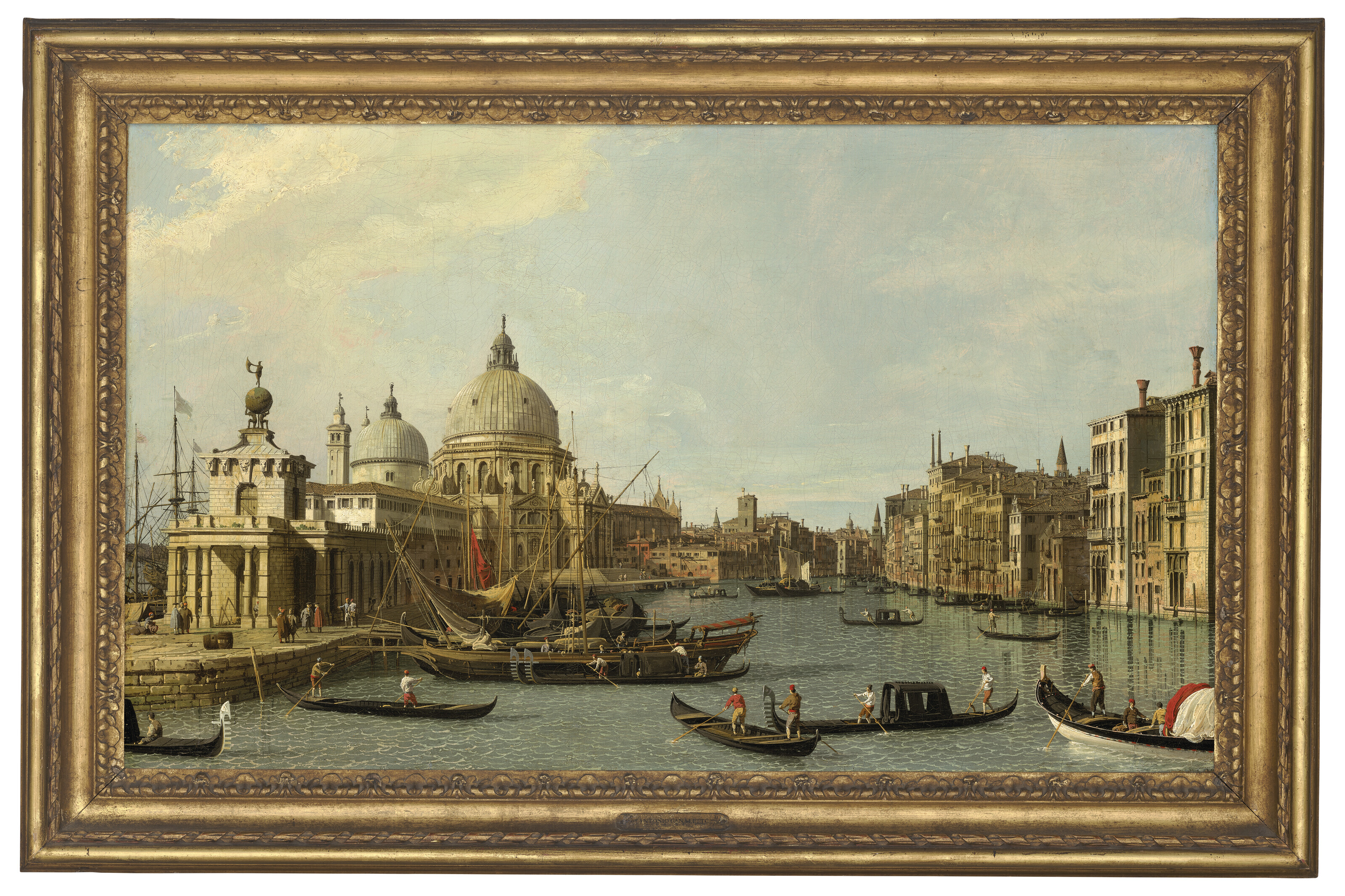 Canaletto — Венеция: Устье Большого канала с востока и Моло с Пьяццеттой и дворцом дожей со стороны Бачино., изображение 5