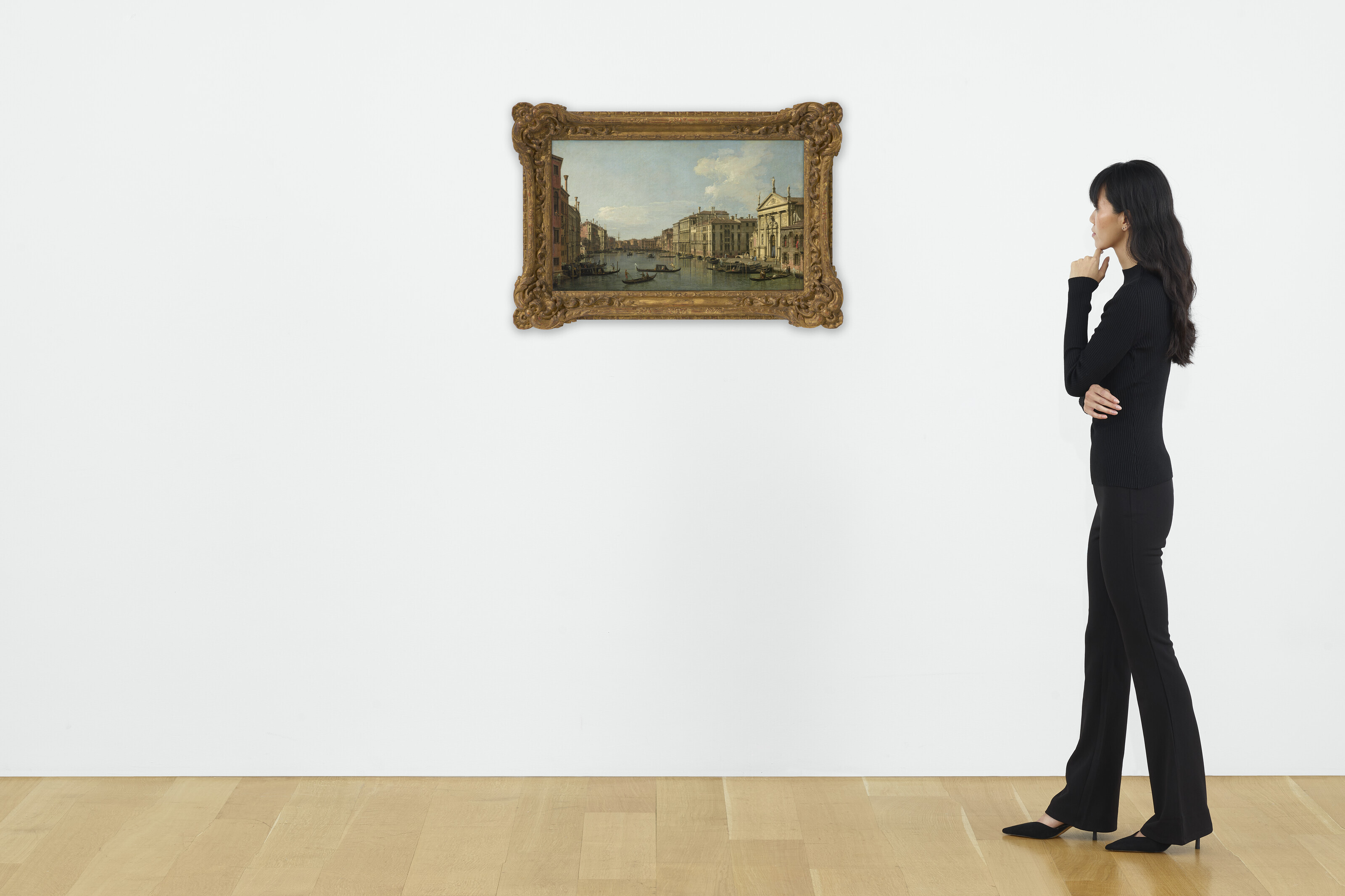 Canaletto — Гранд-канал в Венеции, вид на юго-восток от Сан-Стае до Новой фабрики Риальто, изображение 4