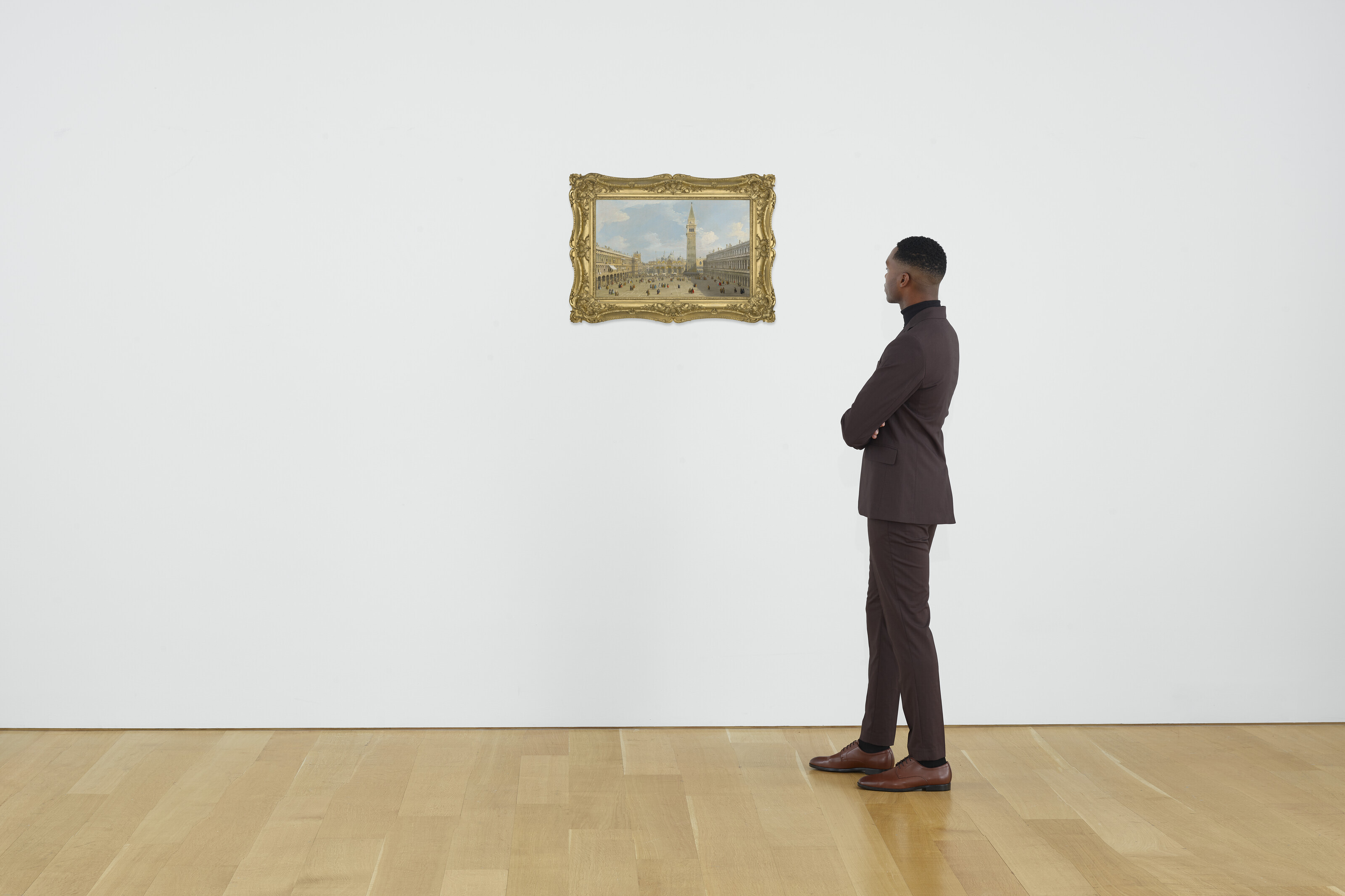 Canaletto — Площадь Сан-Марко в Венеции, обращенная на восток, в сторону базилики, изображение 4