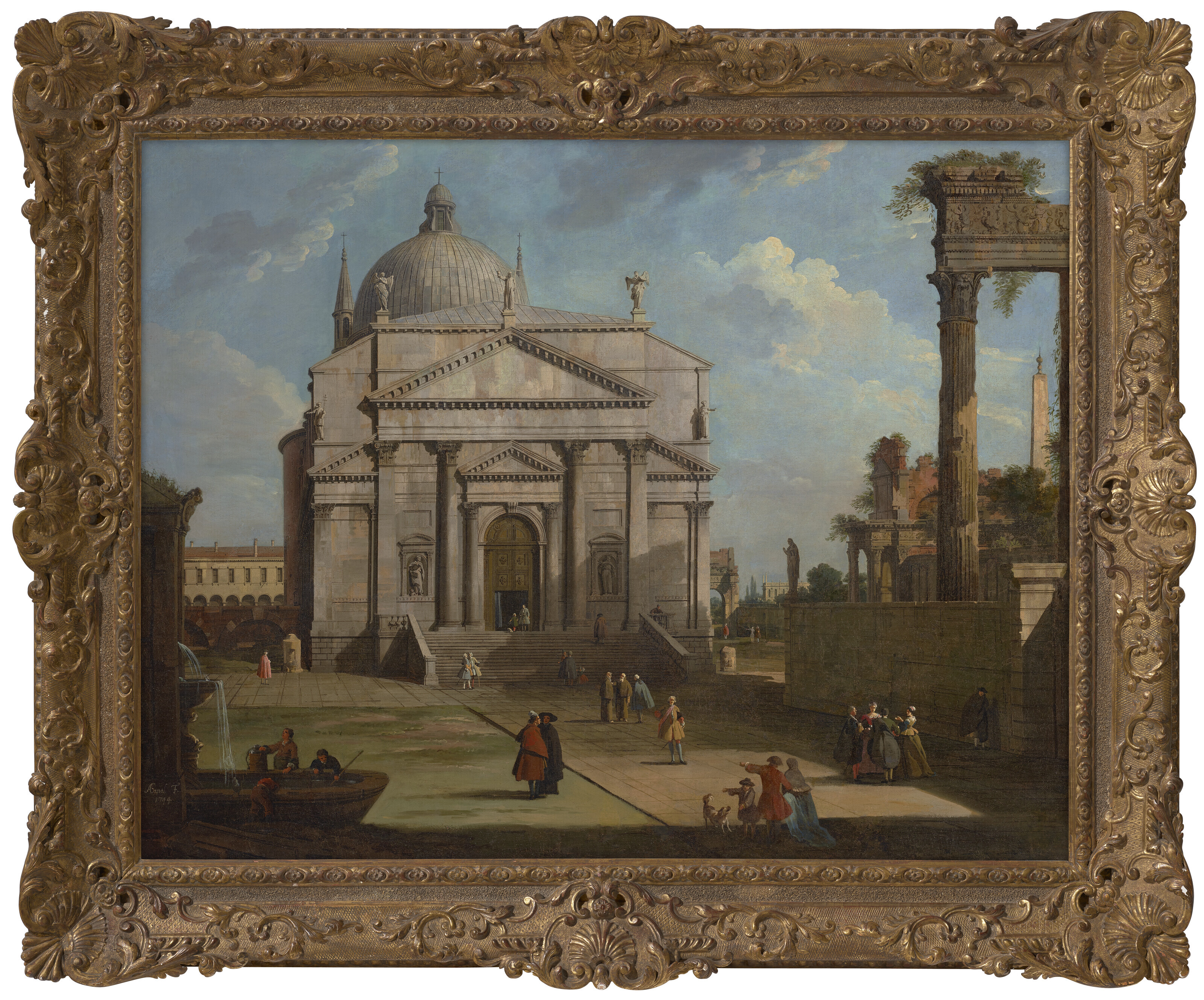 Canaletto — Каприччио с церковью Реденторе, изображение 2