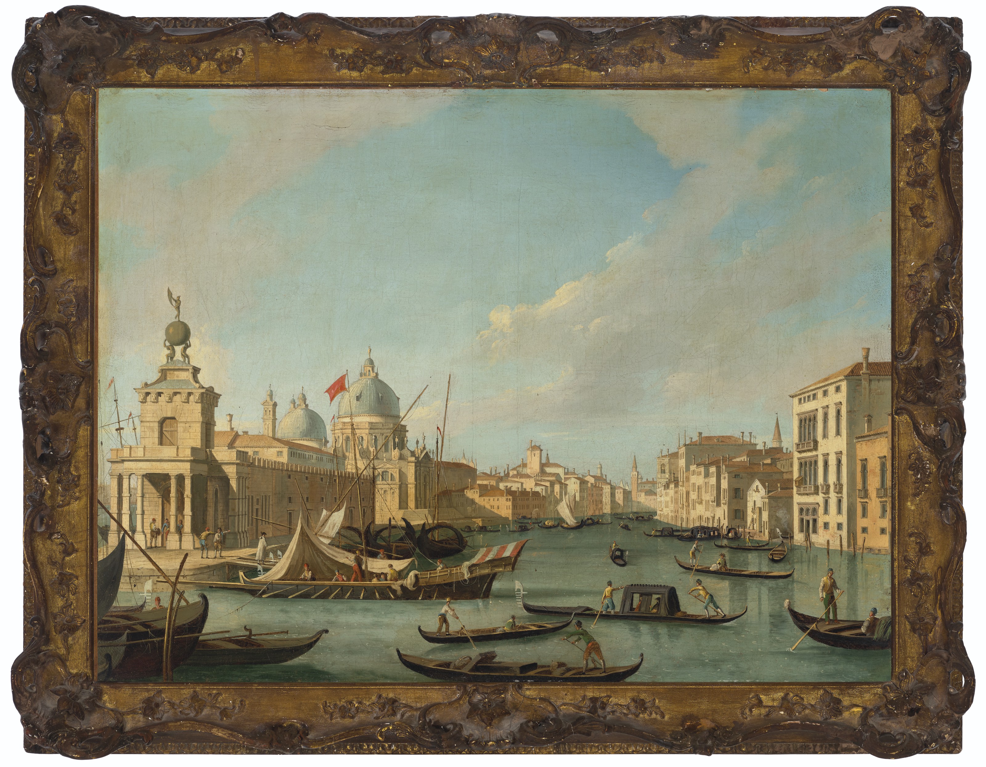 Canaletto — Вход в Гранд-канал в Венеции, вид на запад, изображение 2