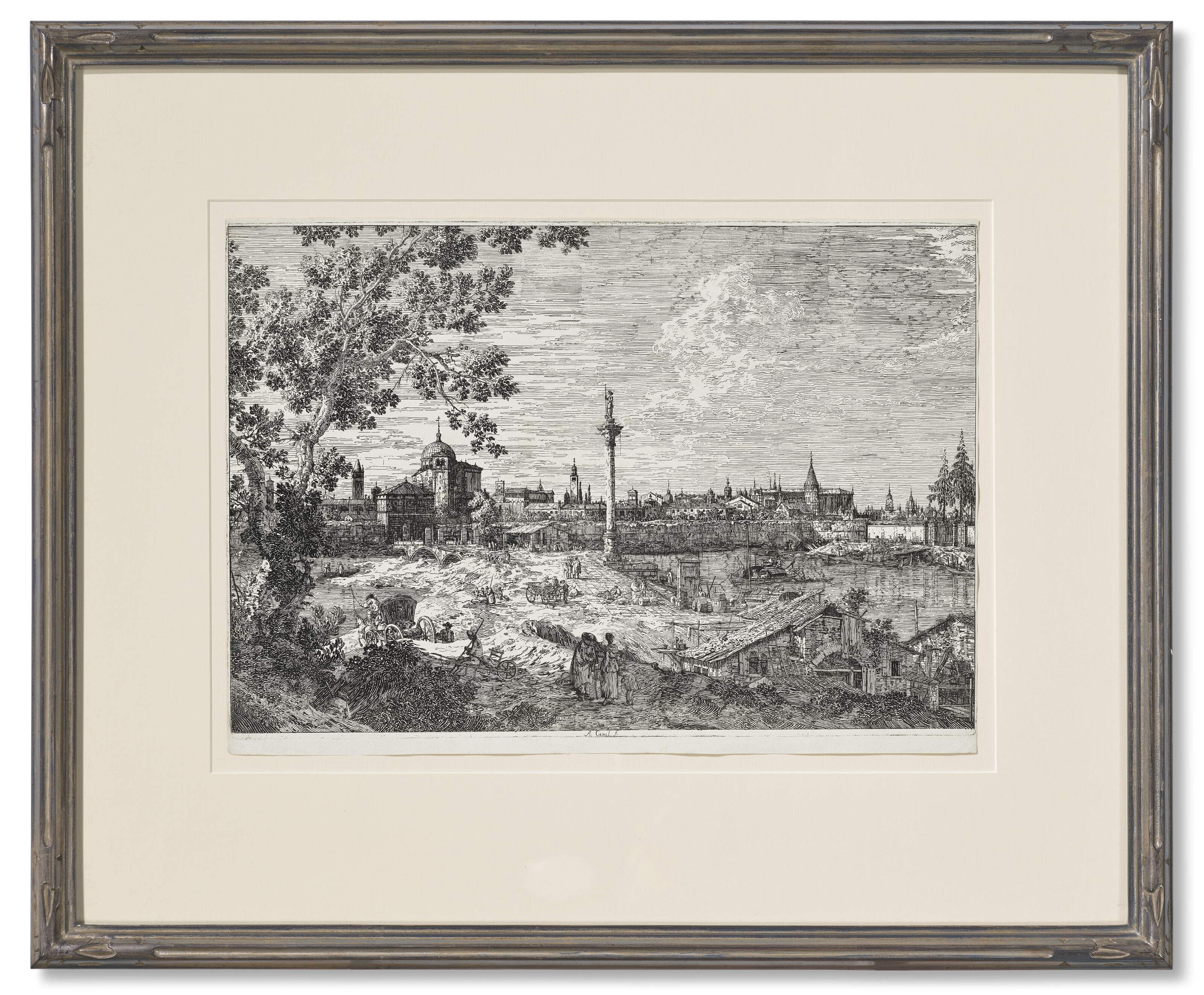 Canaletto — Воображаемый вид на Падую, открывающийся с высоты птичьего полета на канале Антонио., изображение 2