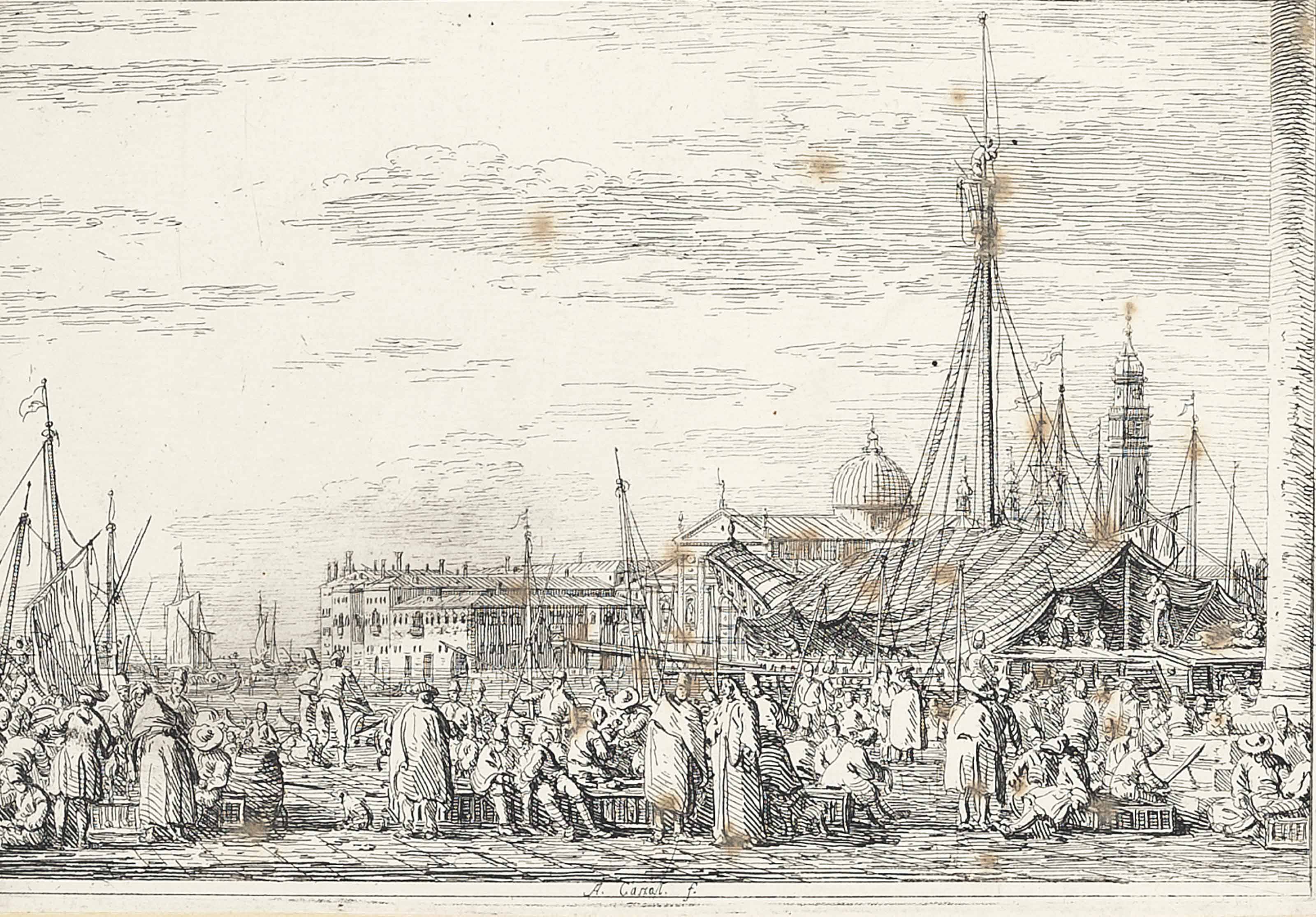 Canaletto — Рынок на Моло