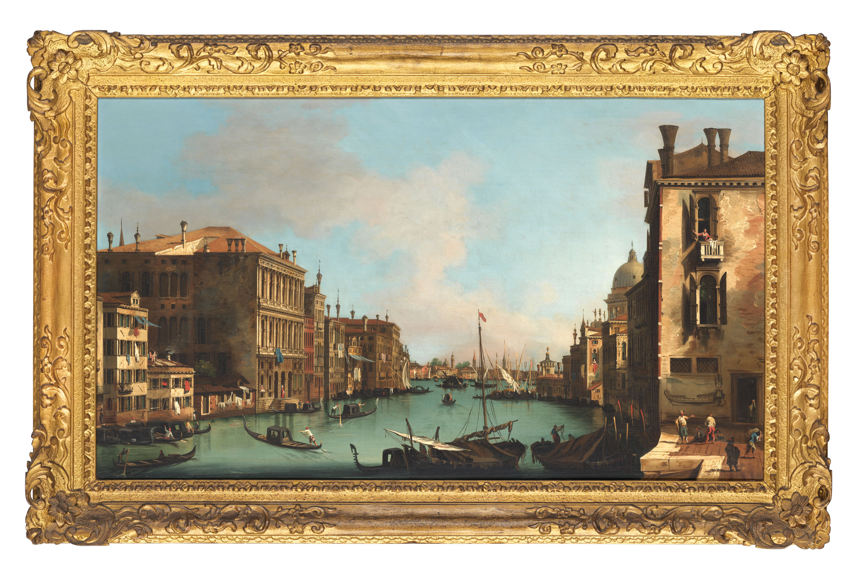 Canaletto — Большой канал с Кампо-Сан-Вио, смотрящий на восток
