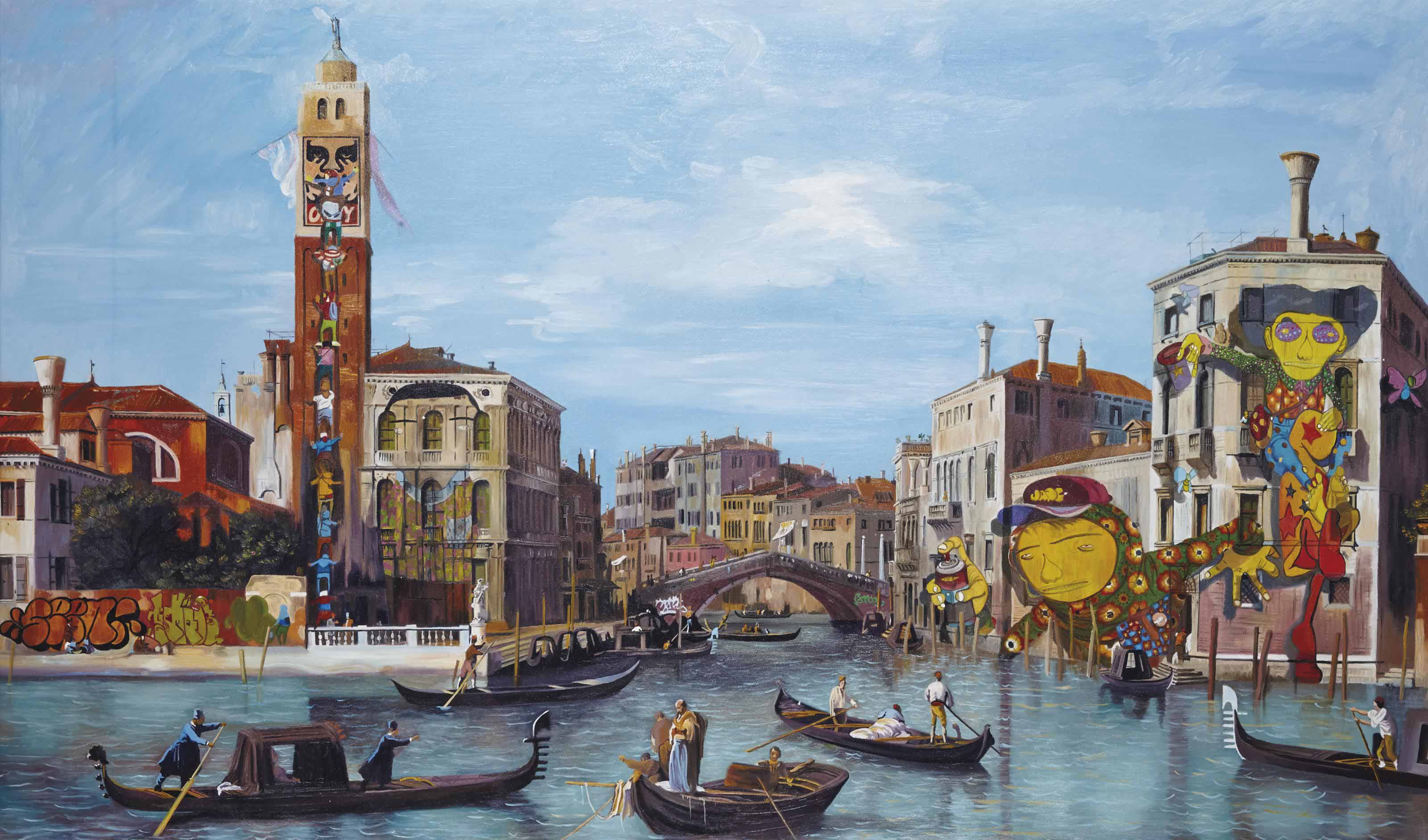 Canaletto — Каналетто знакомится с искусством граффити 3