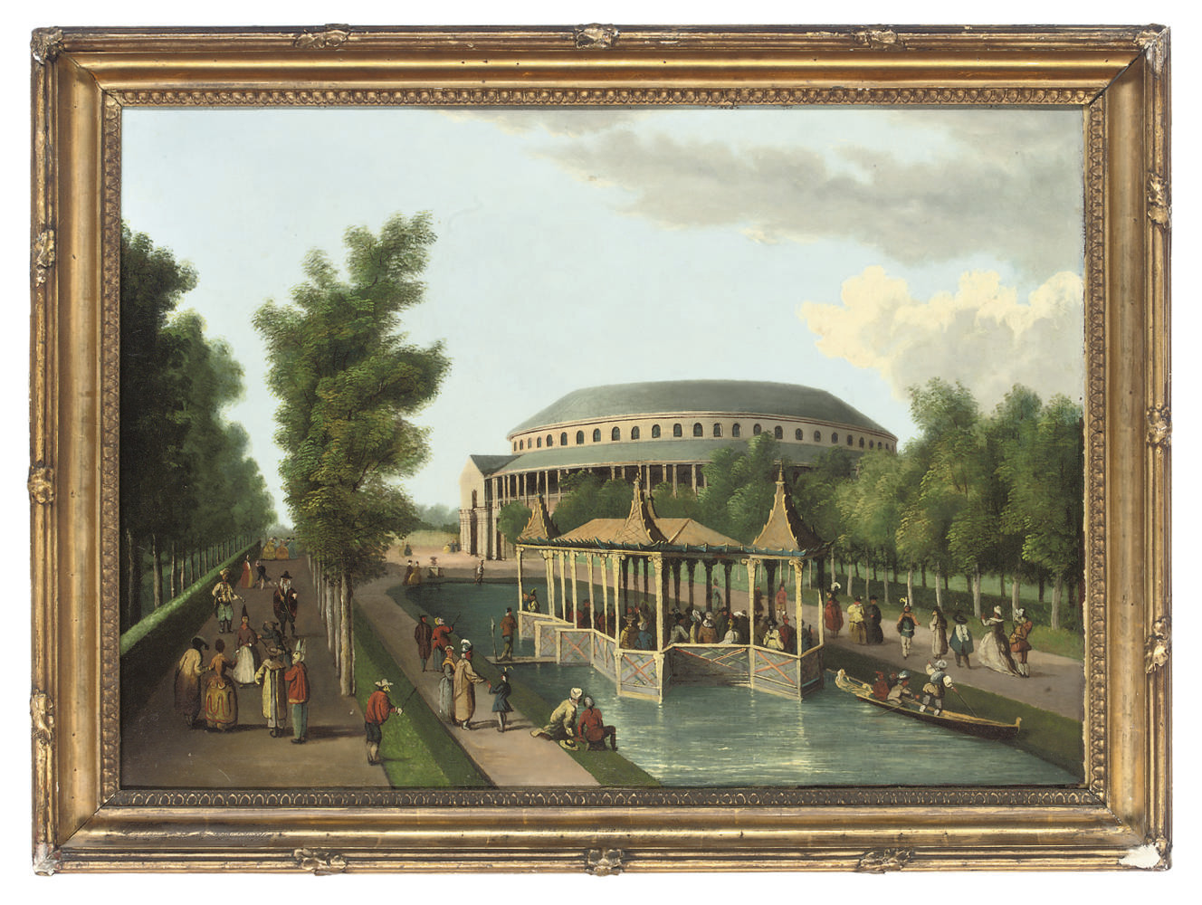 Canaletto — Маскарад в саду Ранелаг