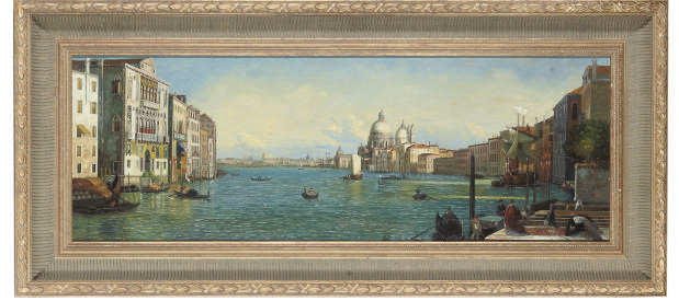 Canaletto — Вид на Гранд-канал в сторону Санта-Мария-делла-Салюте
