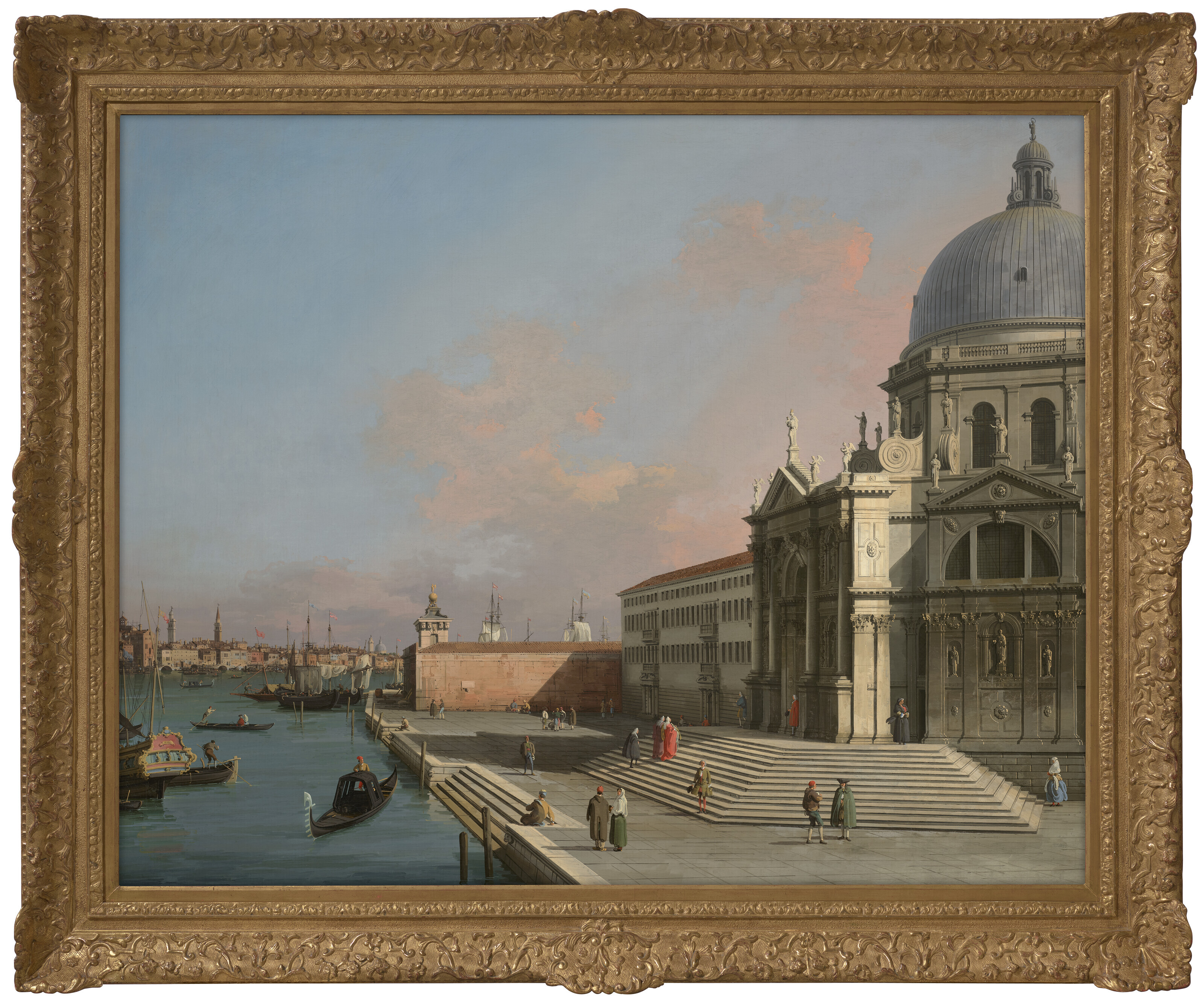 Canaletto — Венеция, Гранд-канал с видом на восток и Санта-Мария-делла-Салюте, изображение 2