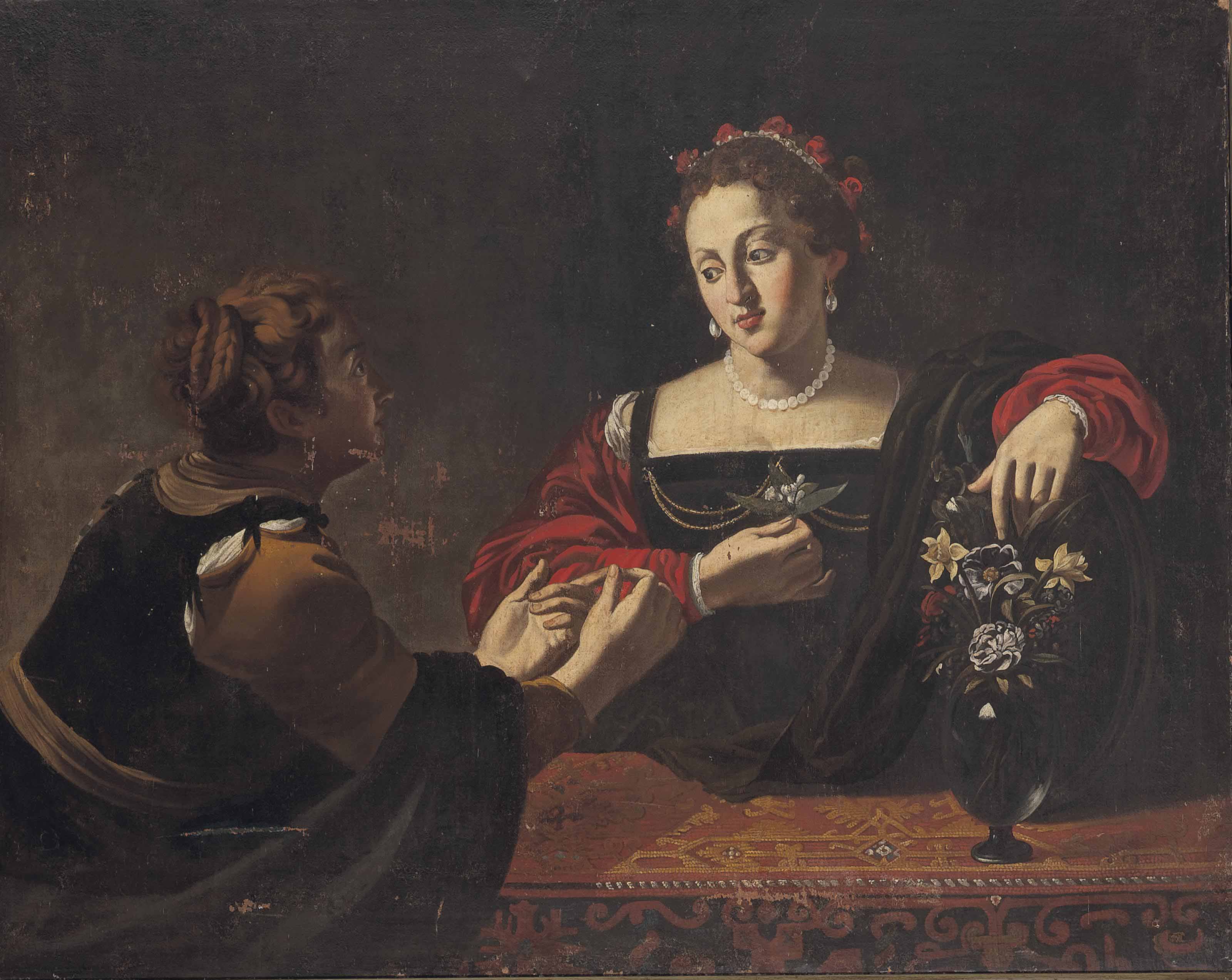 Caravaggio — Марфа и Мария Магдалина