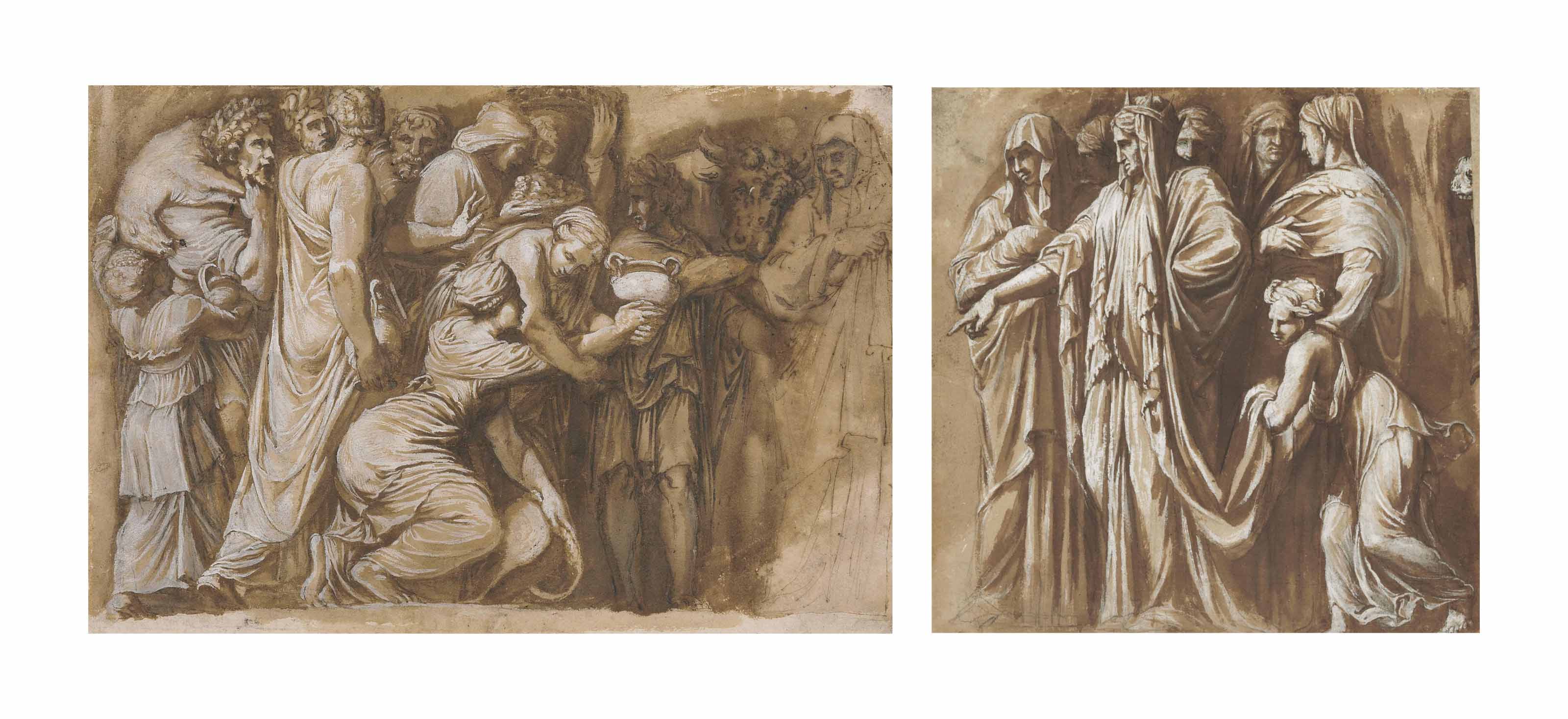 Caravaggio — Сцены из "Истории Ниобы" по мотивам Полидоро да Караваджо