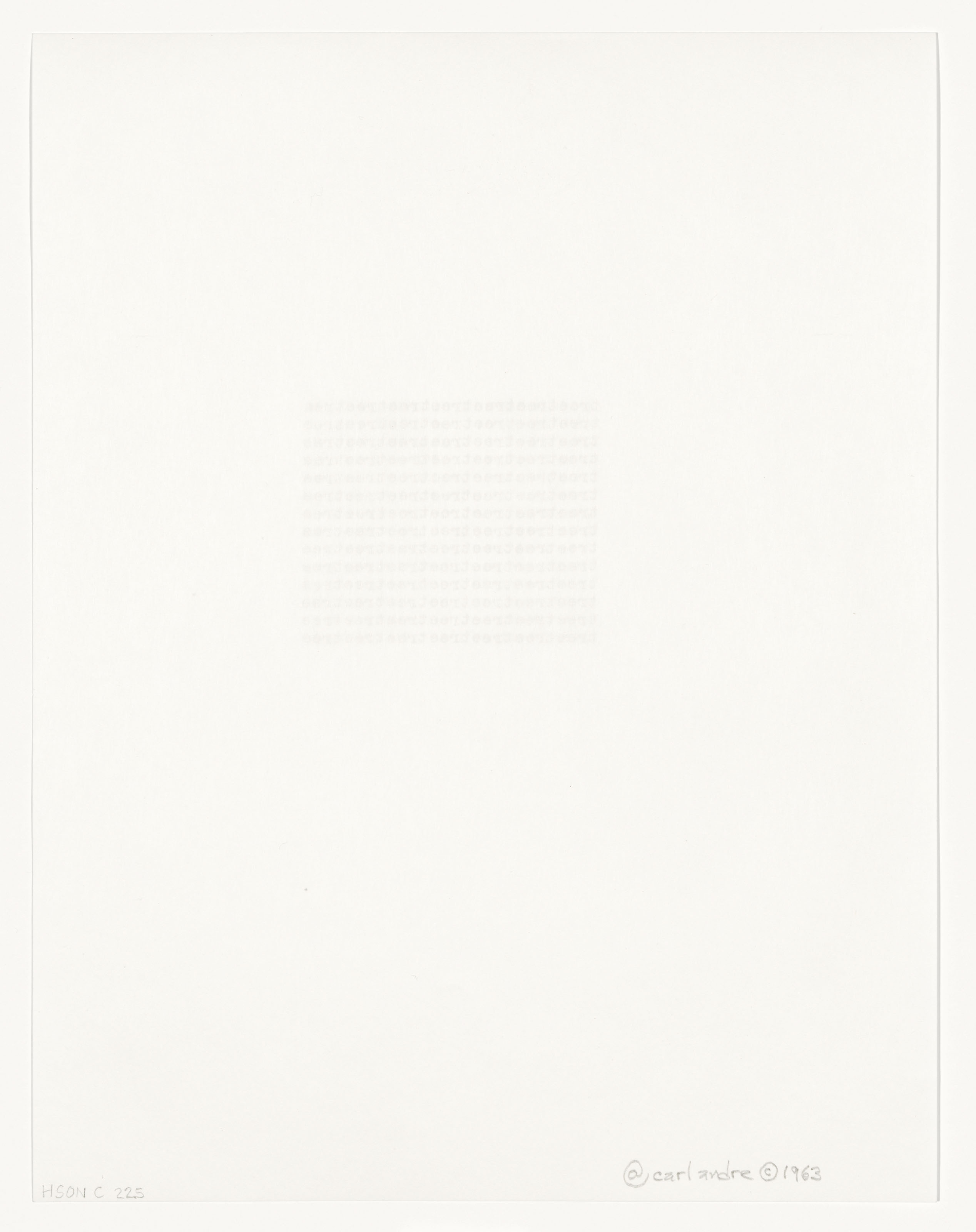 Carl Andre — (я) birdbirdbirdibirdbirdbirdbird (от ста сонетов) и (II) treetreetreetreetreetreetree (от ста сонетов), изображение 2