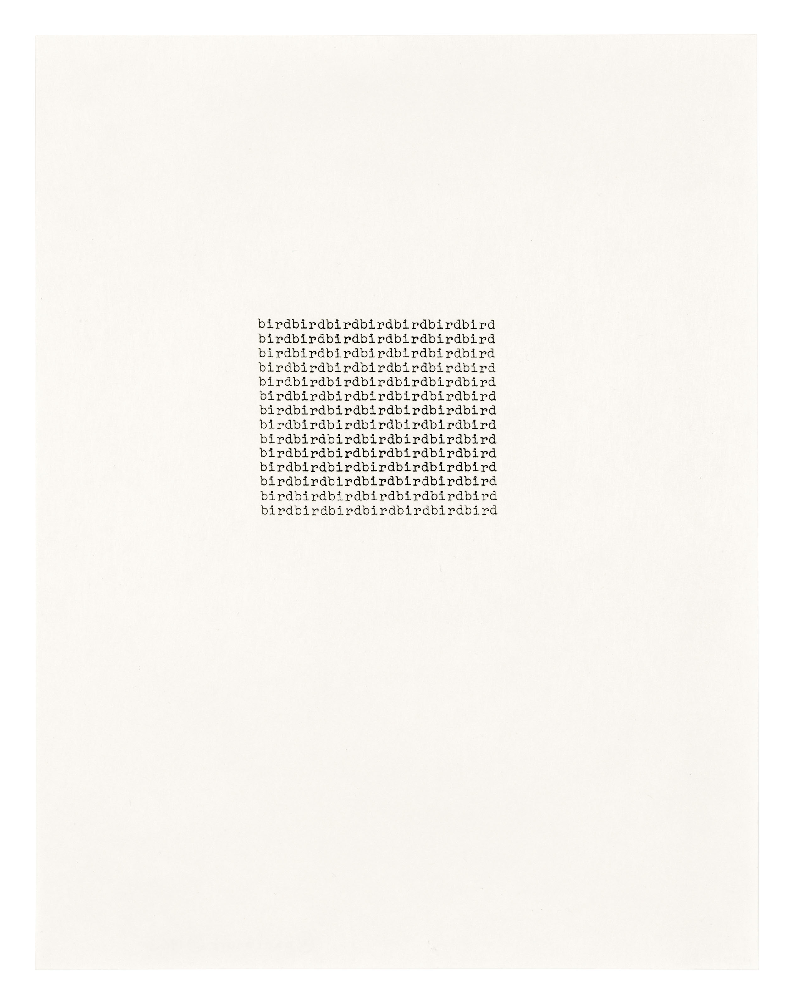 Carl Andre — (я) birdbirdbirdibirdbirdbirdbird (от ста сонетов) и (II) treetreetreetreetreetreetree (от ста сонетов), изображение 3