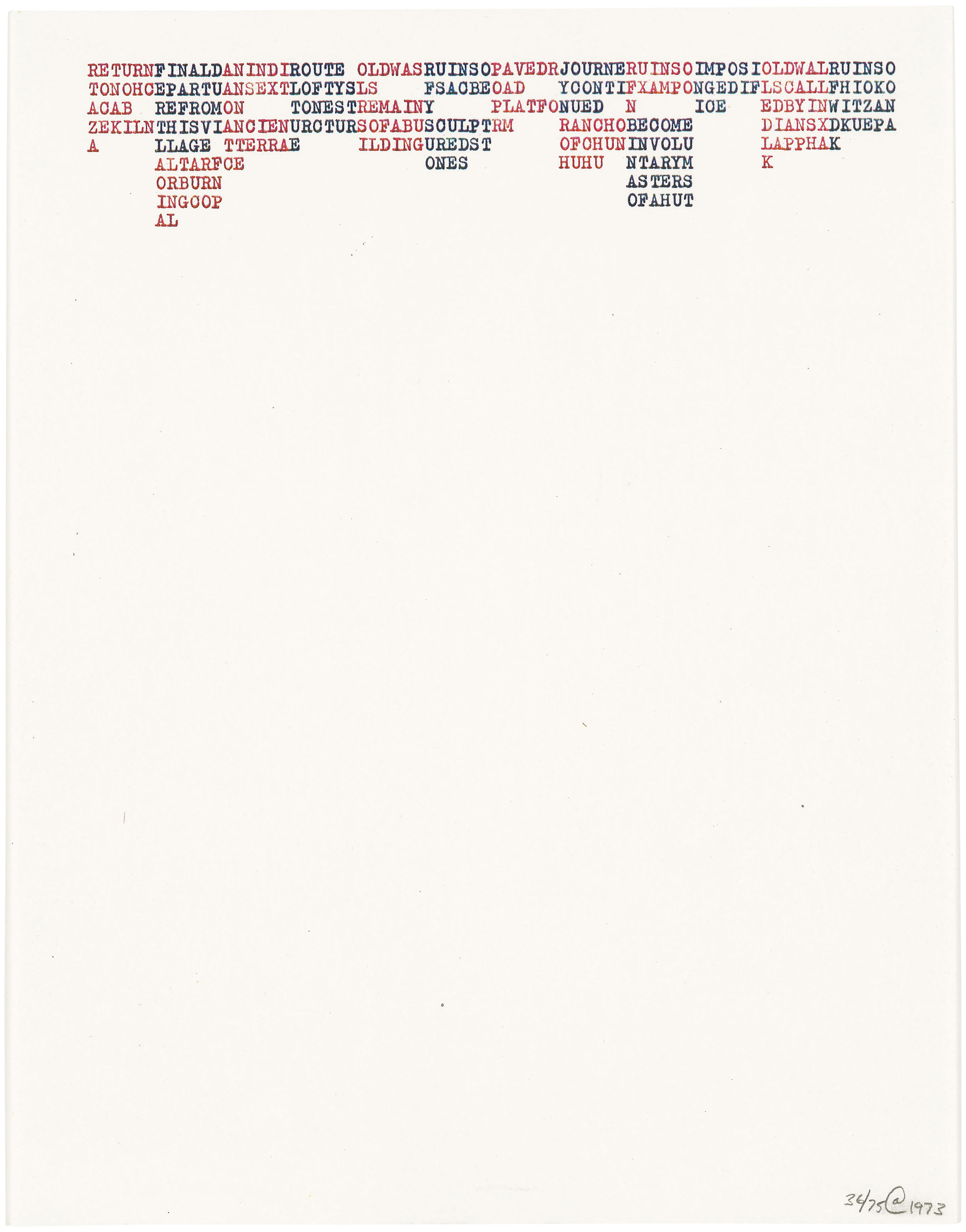 Carl Andre — Без названия