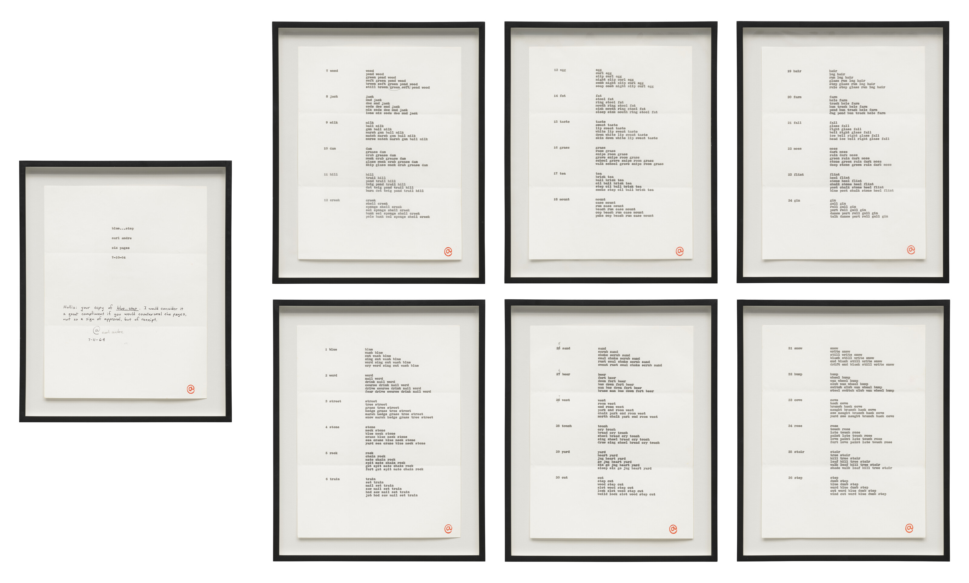 Carl Andre — Синий... Шаг