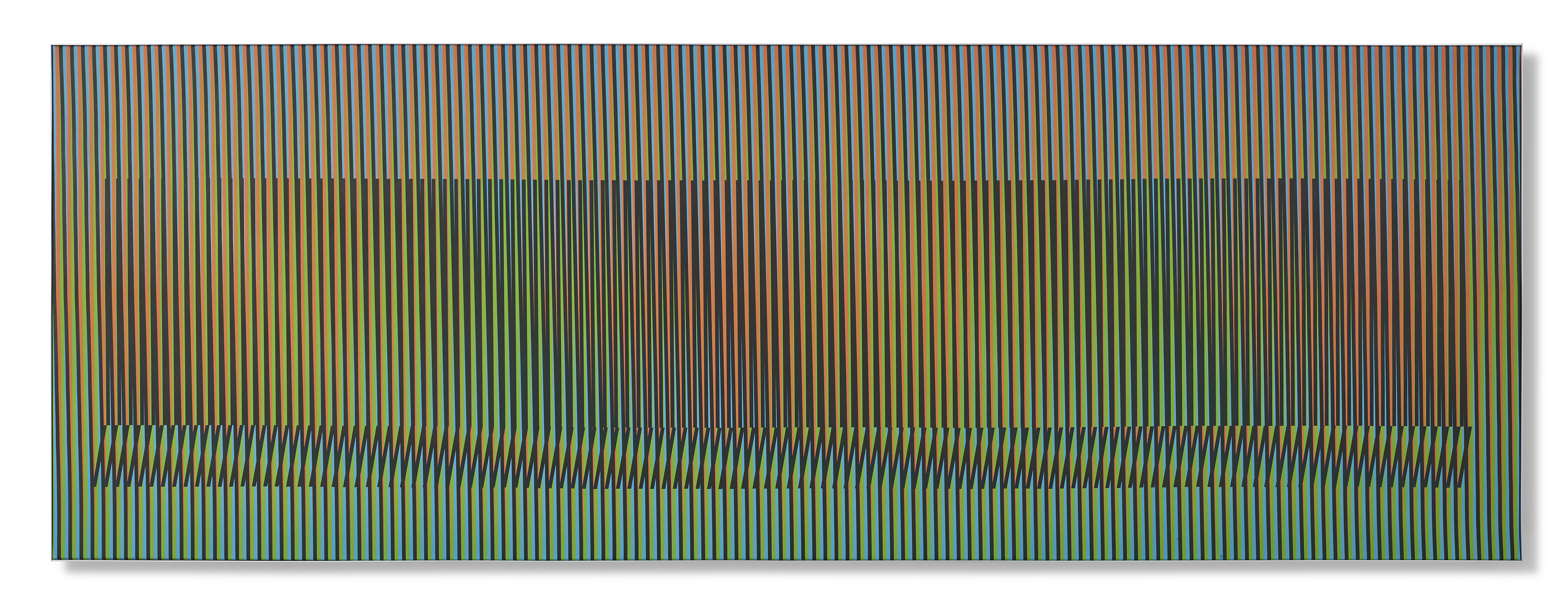 Carlos Cruz-Diez — Индукционная хроматика с двойной частотой Мадрид B