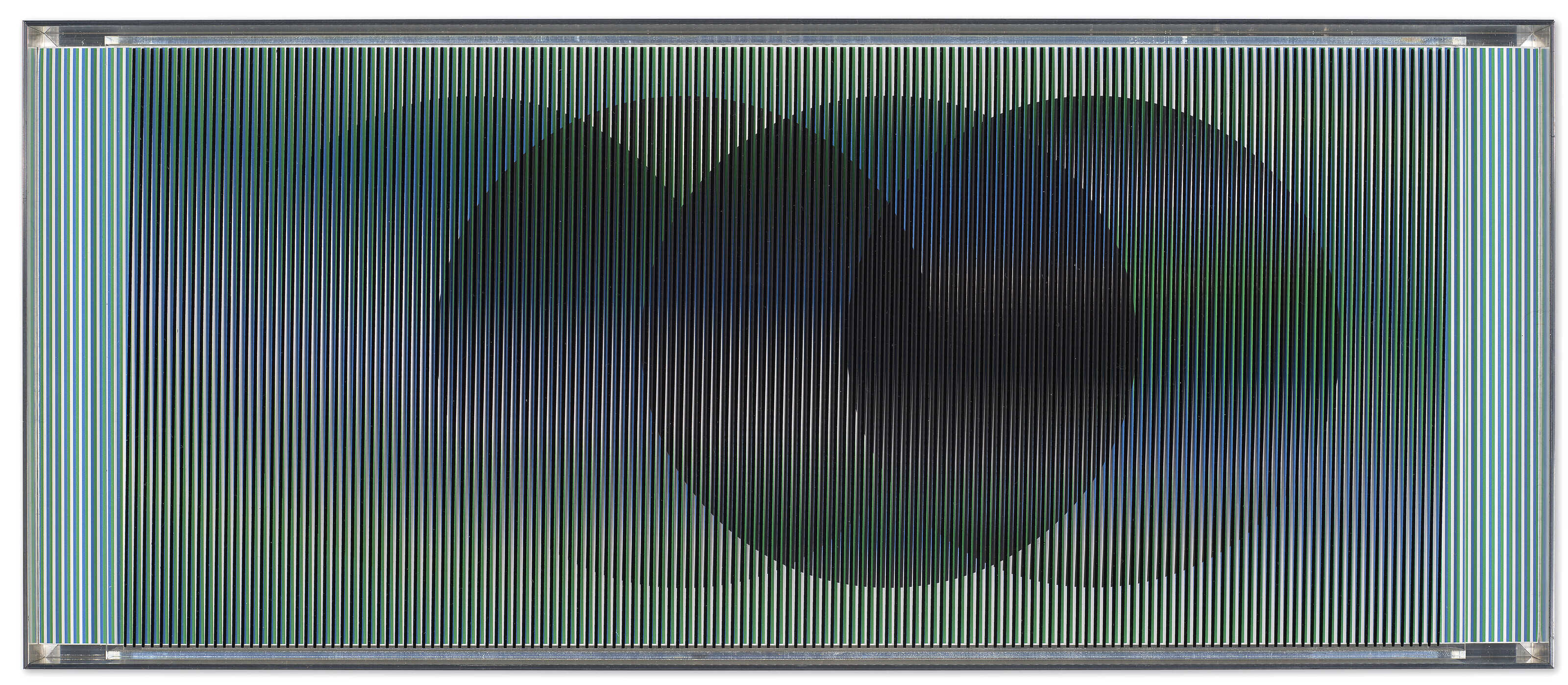 Carlos Cruz-Diez — Хромоинтерфейс (с возможностью манипулирования фреской), серия Marion A