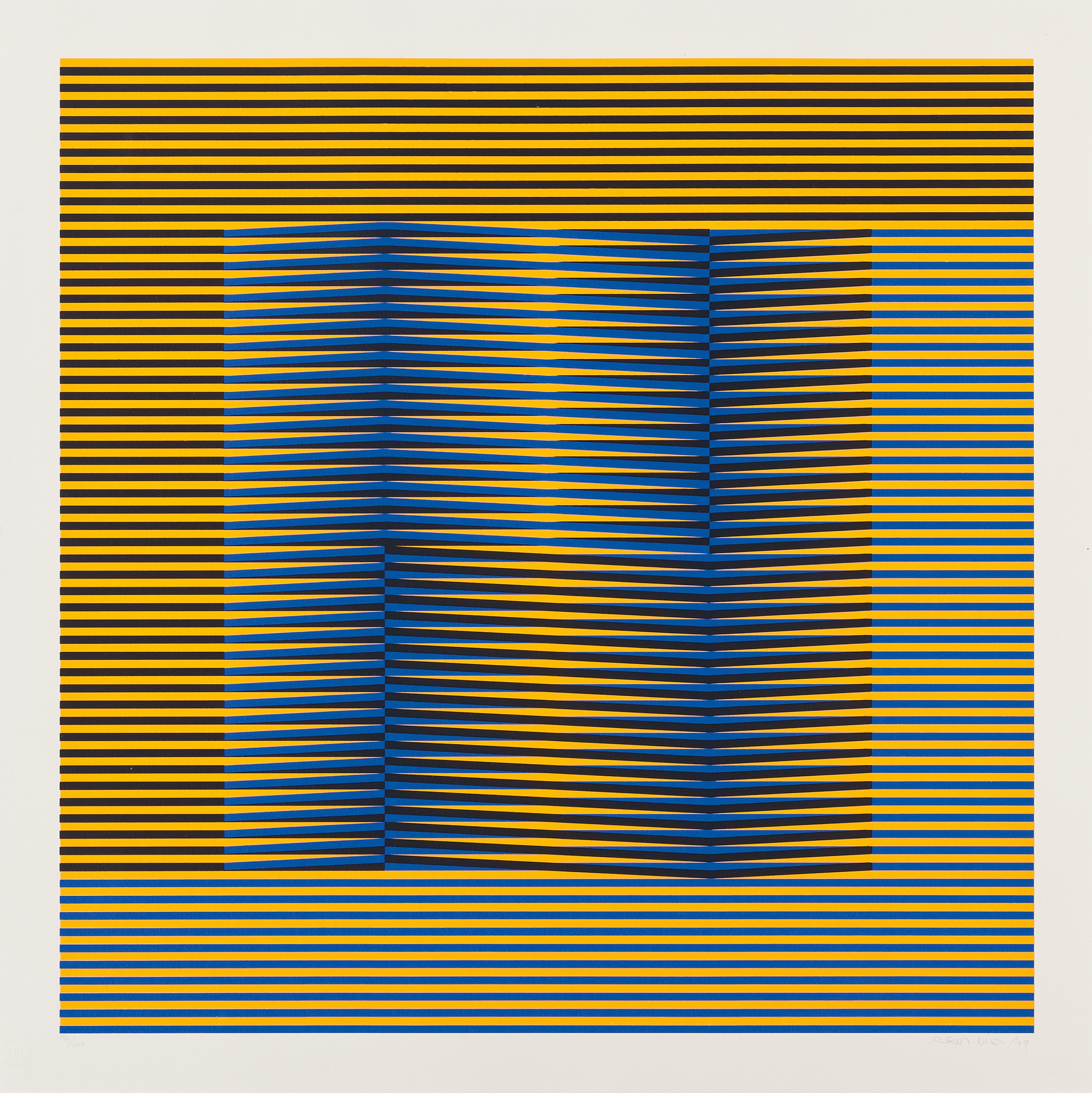 Carlos Cruz-Diez — Три пластины от: Induction Chromatique, изображение 3